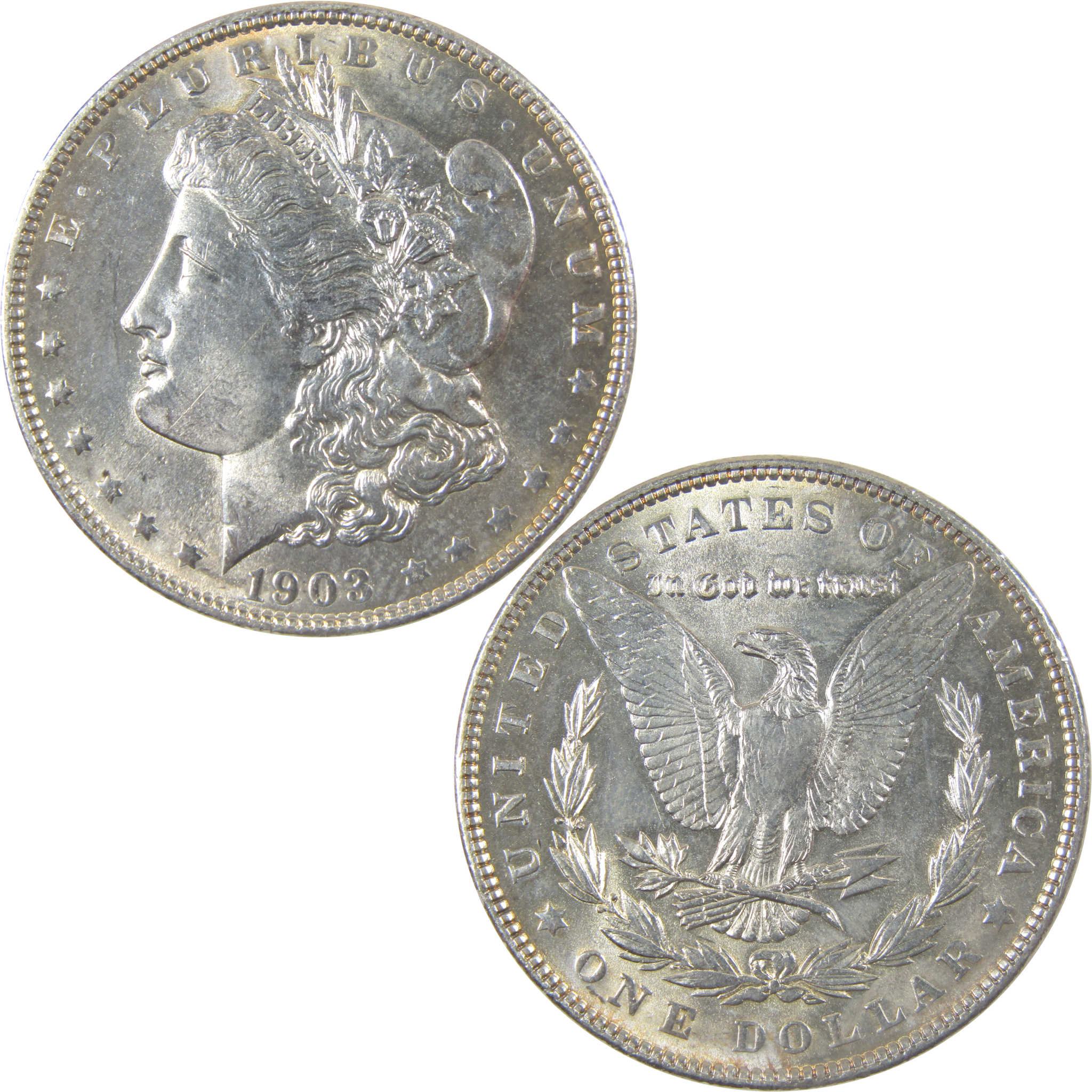 1903 Morgan Silver Dollar Uncirculated Mint State $1 Coin SKU:I24654