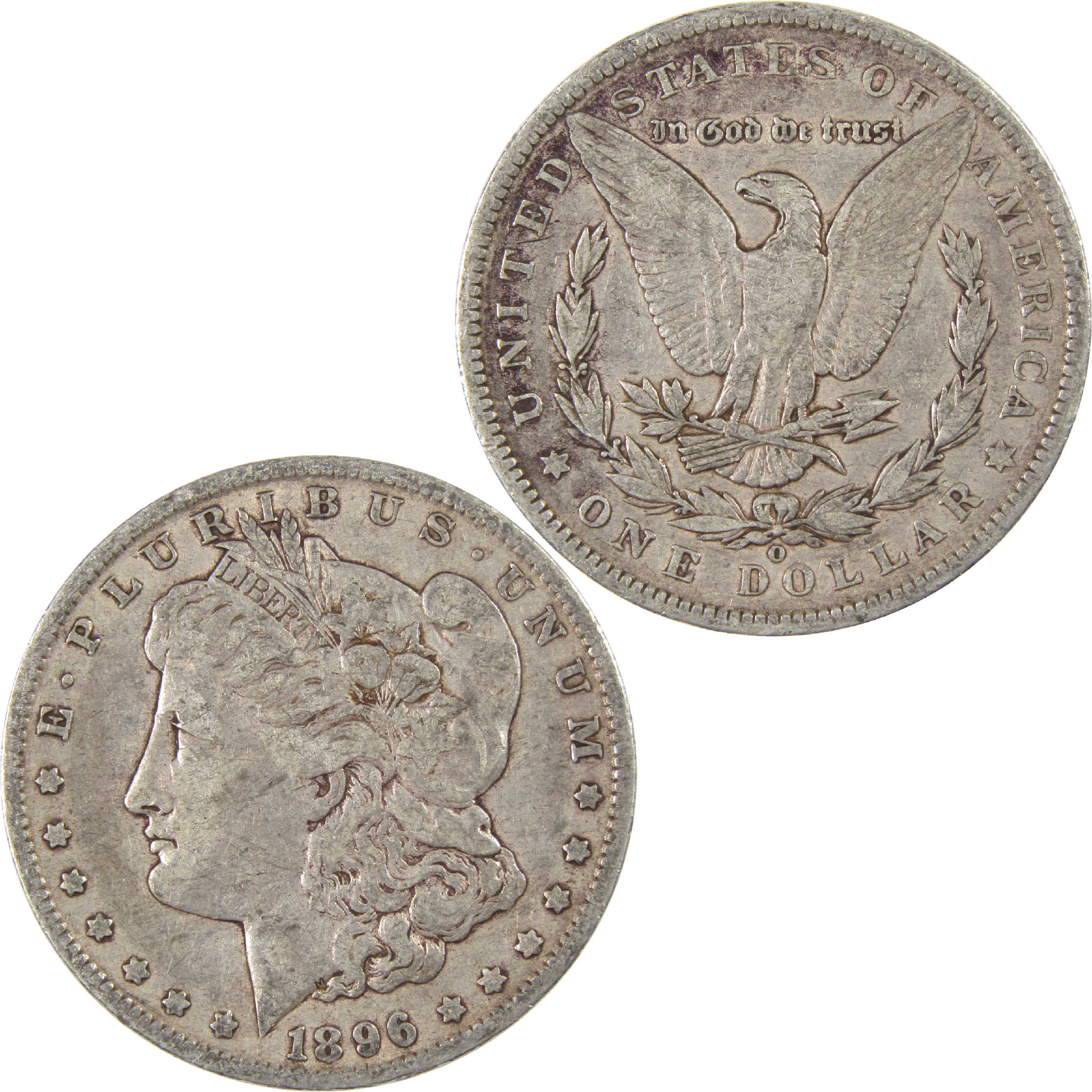 1896 O Morgan Dollar F Fine Silver $1 Coin SKU:I11660 - Morgan coin - Morgan silver dollar - Morgan silver dollar for sale - Profile Coins & Collectibles