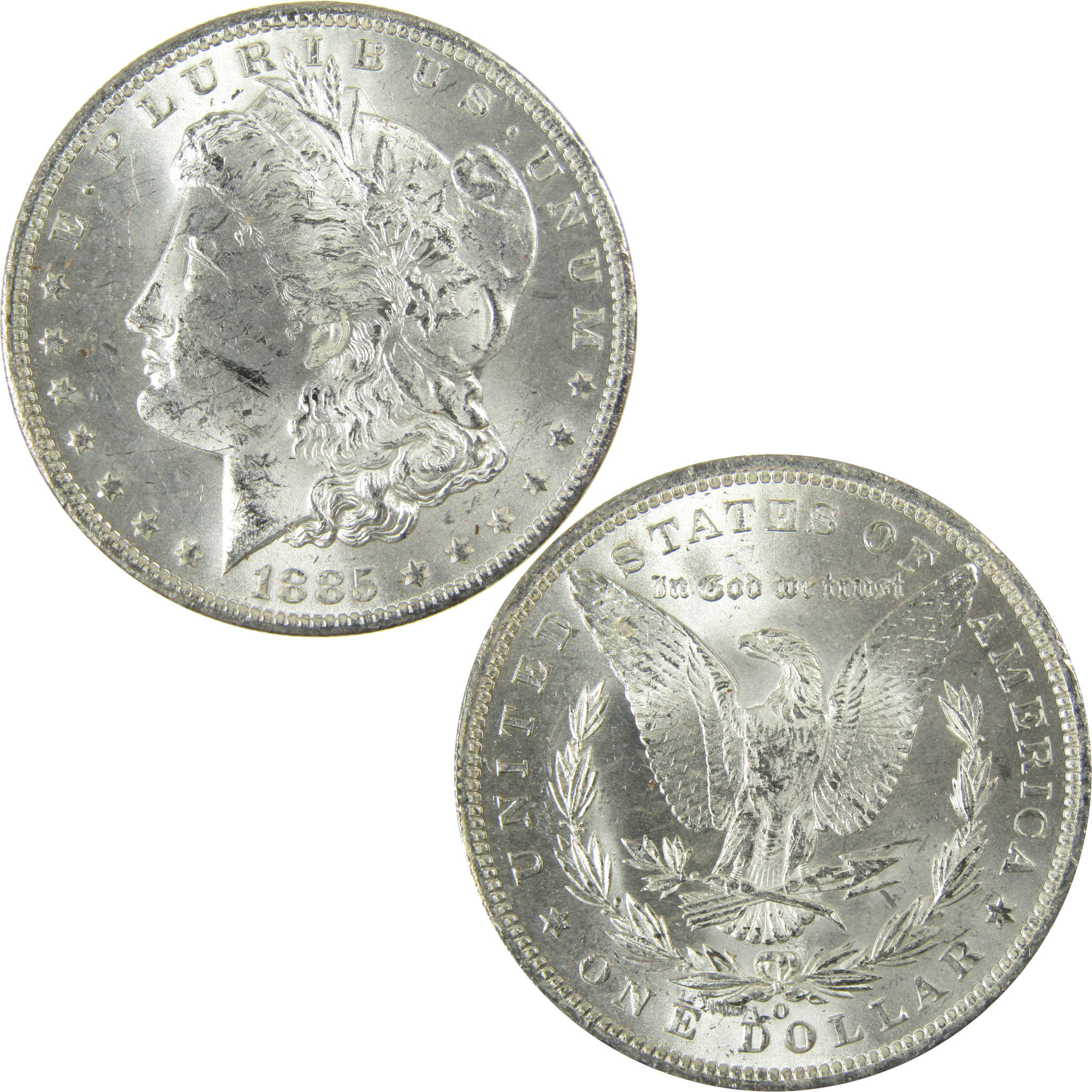 1885 O Morgan Silver Dollar Uncirculated Mint State $1 Coin SKU:I27464