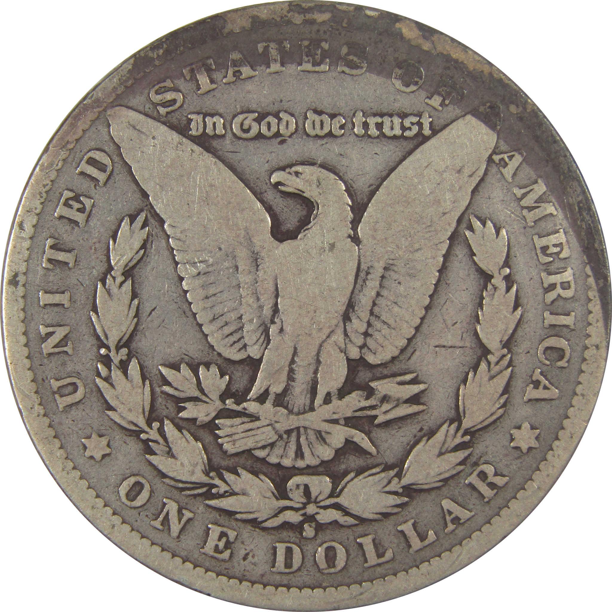 1892 S Morgan Dollar VG Very Good Silver $1 Coin SKU:CPC1090 - Morgan coin - Morgan silver dollar - Morgan silver dollar for sale - Profile Coins & Collectibles