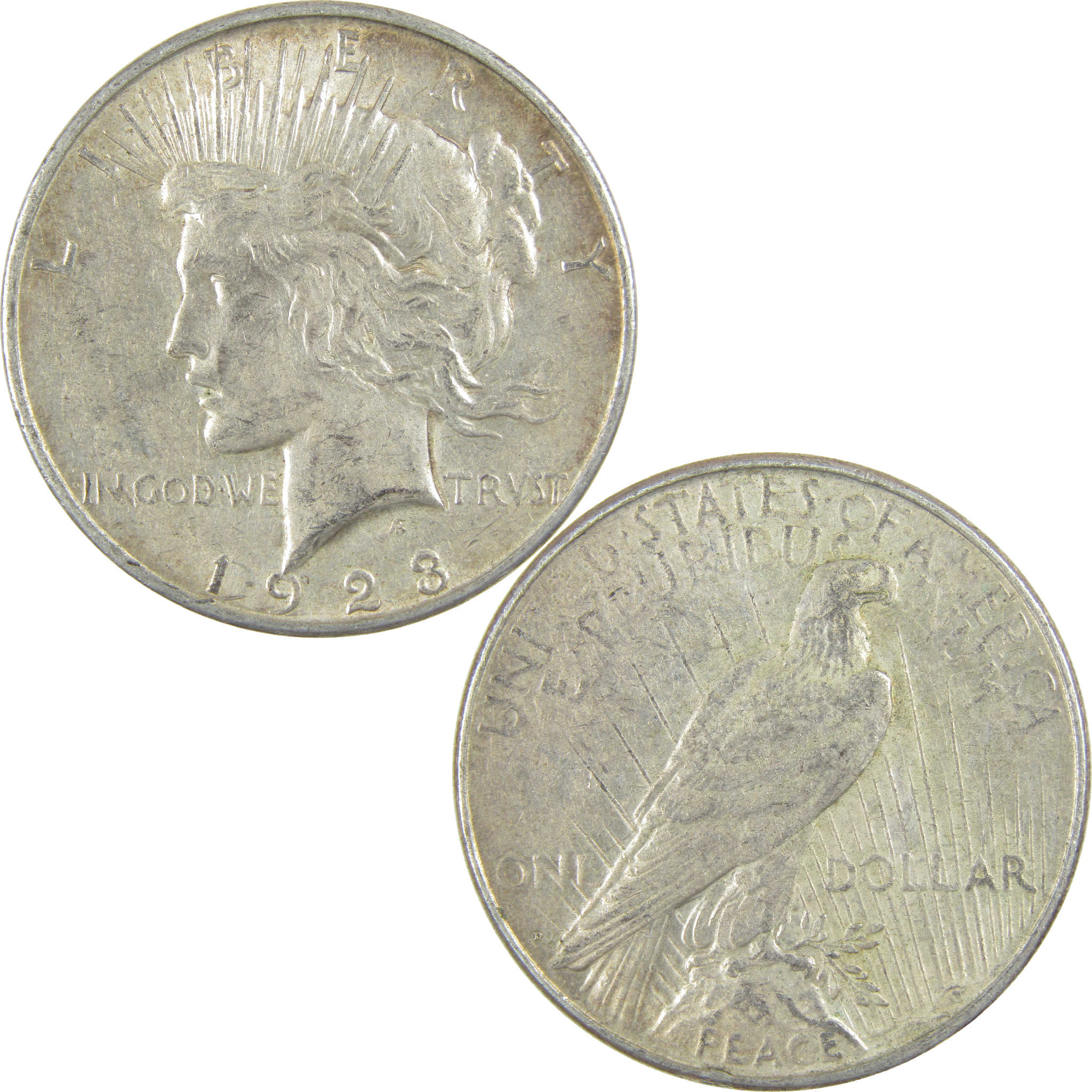 1923 D Peace Dollar XF EF Extremely Fine Silver $1 Coin