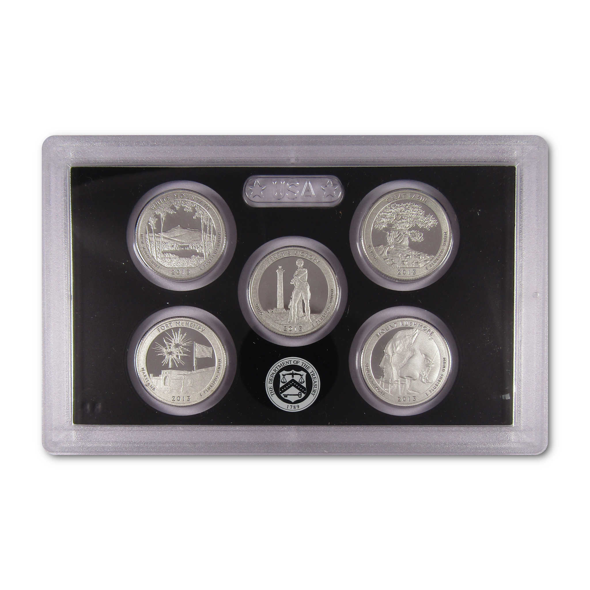 2013 America the Beautiful Quarter Silver Proof Set U.S. Mint OGP COA