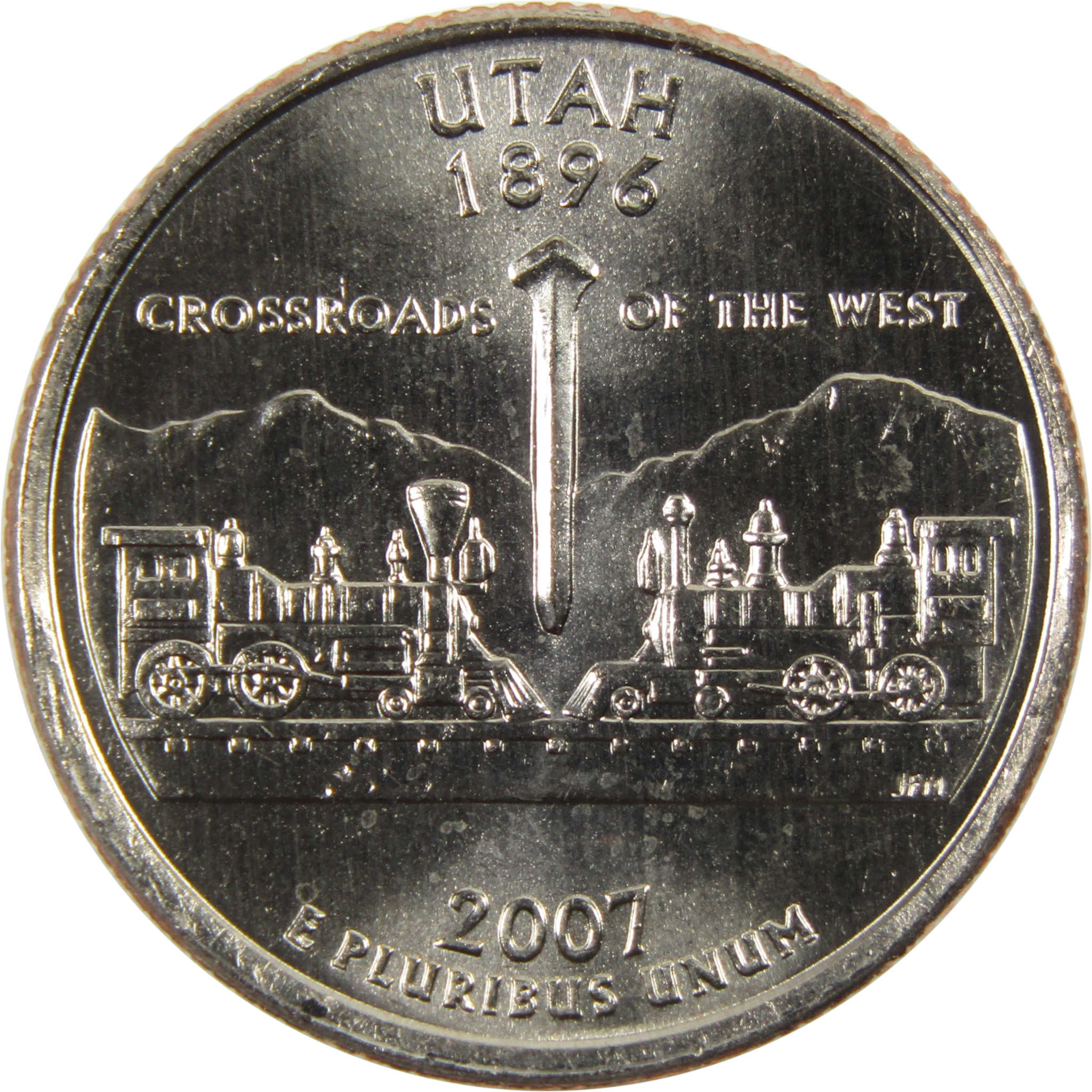 2007 P Utah State Quarter BU Uncirculated Clad 25c Coin