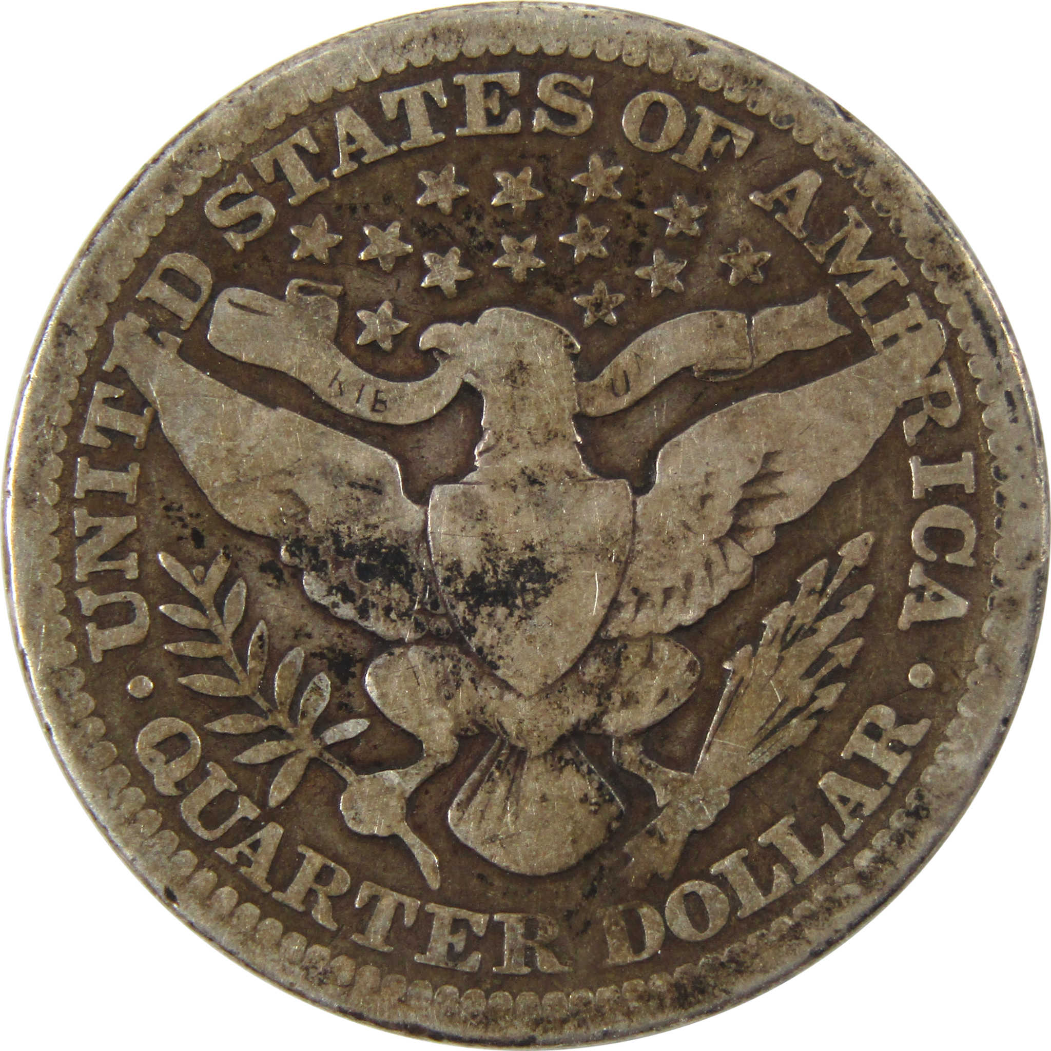 1911 D Barber Quarter VG Very Good 90% Silver 25c Coin SKU:I10105