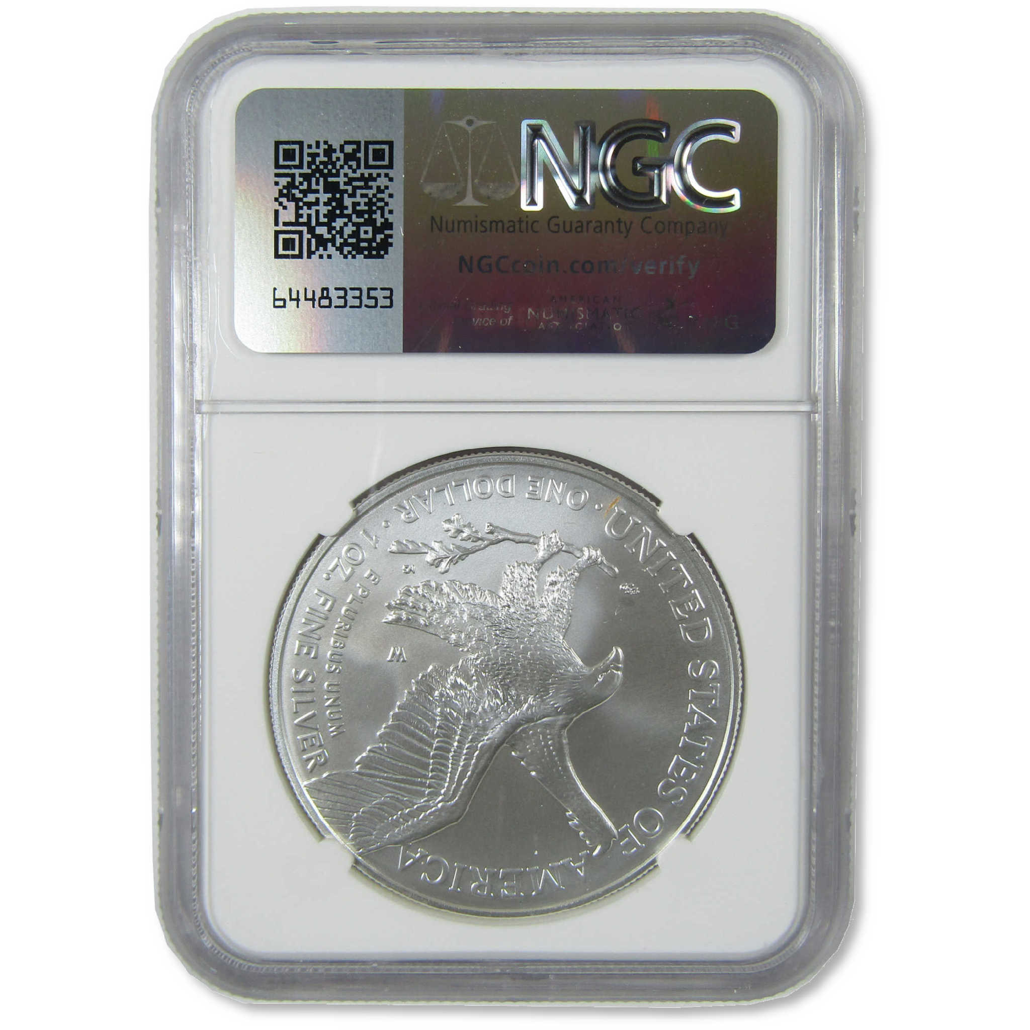2024 W American Silver Eagle MS 70 NGC Burnished $1 Coin First Day