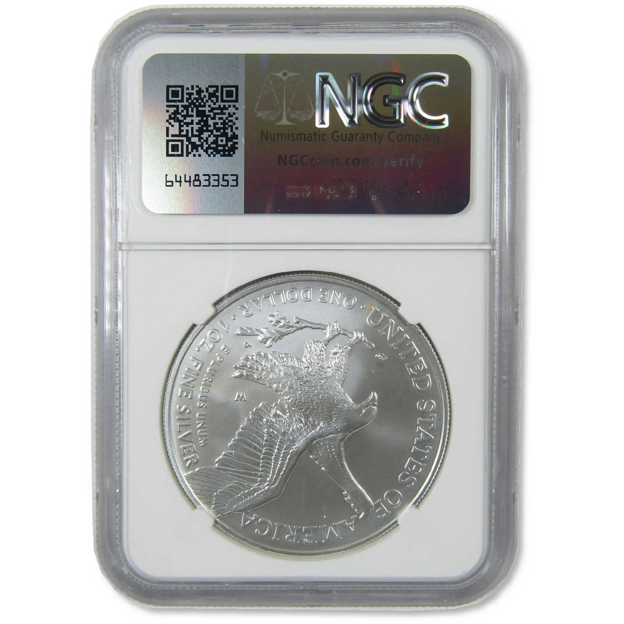 2024 W American Silver Eagle MS 70 NGC Burnished $1 Coin First Day