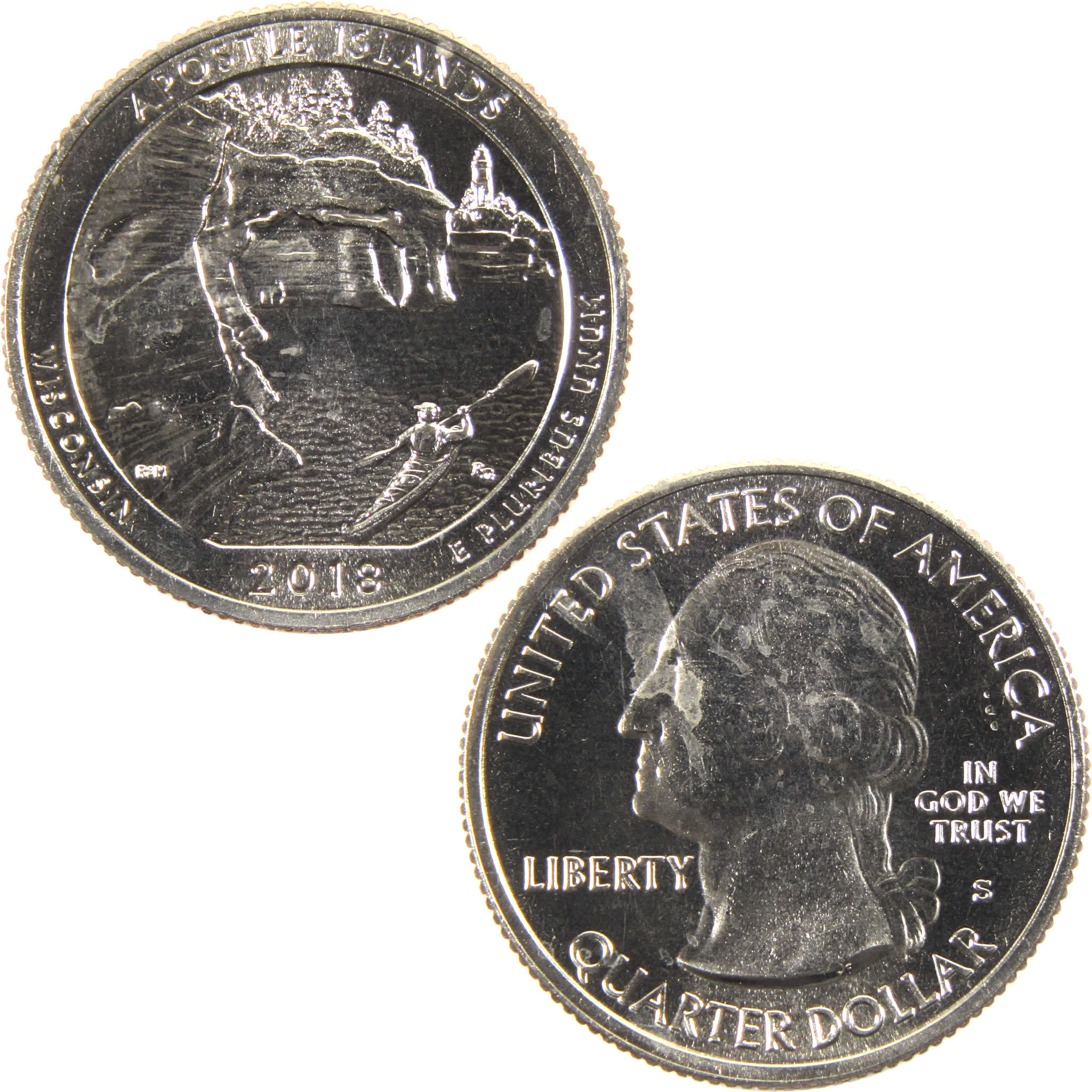 2018 S Apostle Islands NL National Park Quarter Uncirculated Clad Coin