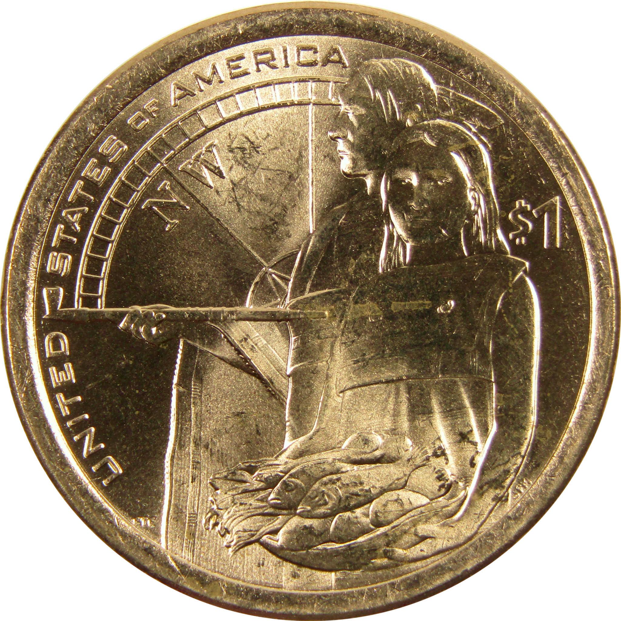 2014 D Native Hospitality Native American Dollar BU Uncirculated $1