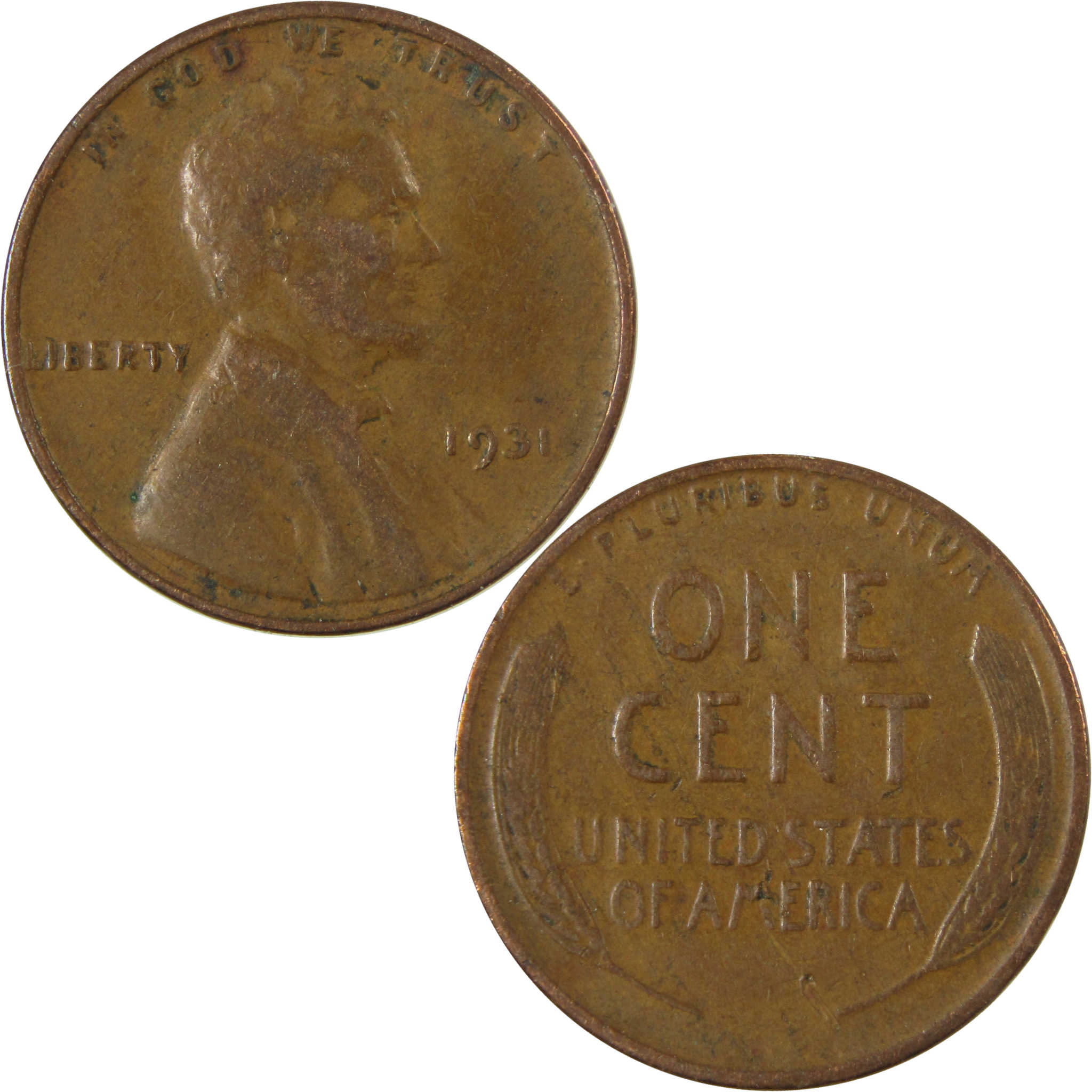 1931 Lincoln Wheat Cent VF Very Fine Penny 1c Coin SKU:I27157