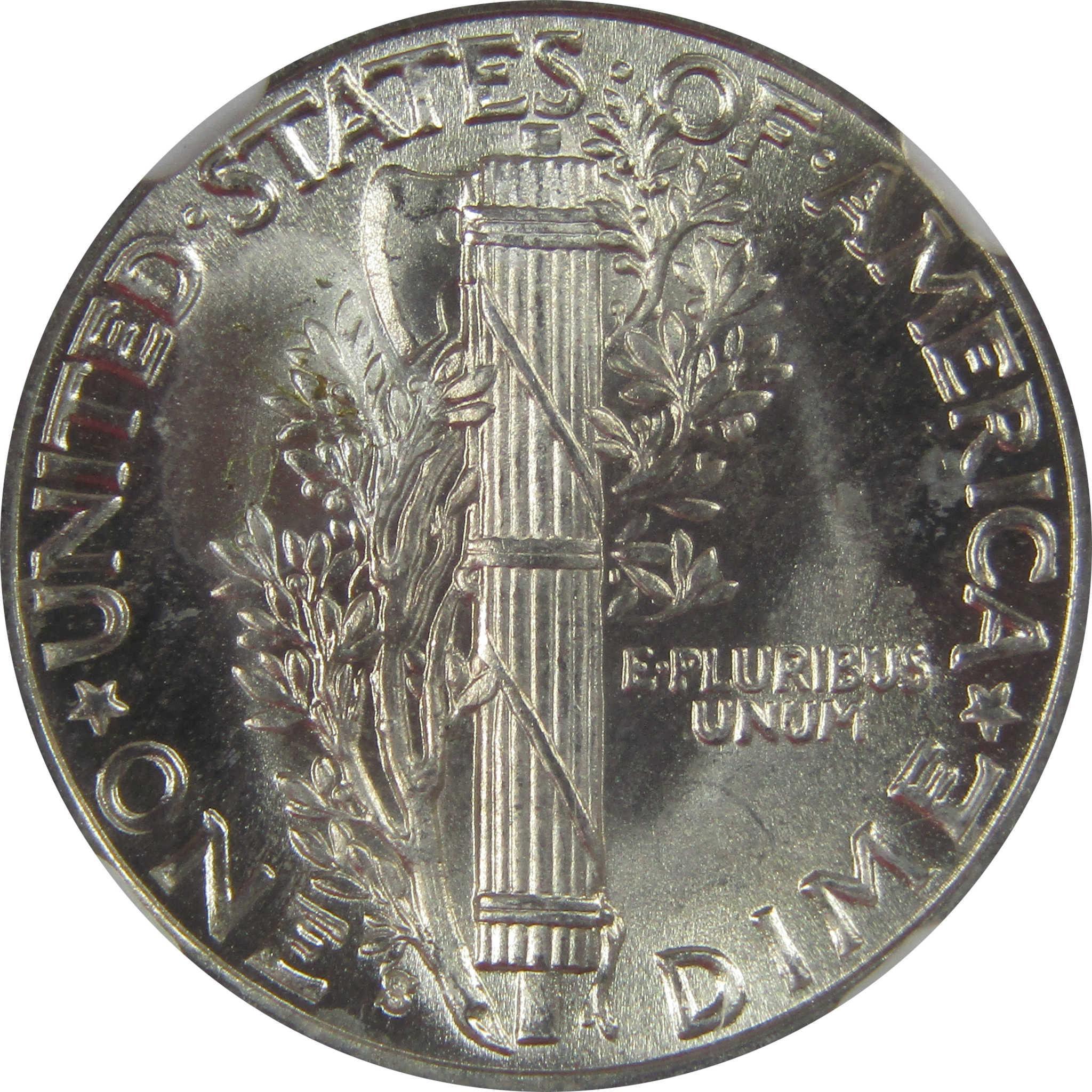 1937 S Mercury Dime MS 66 FB NGC Silver Uncirculated SKU:I23199