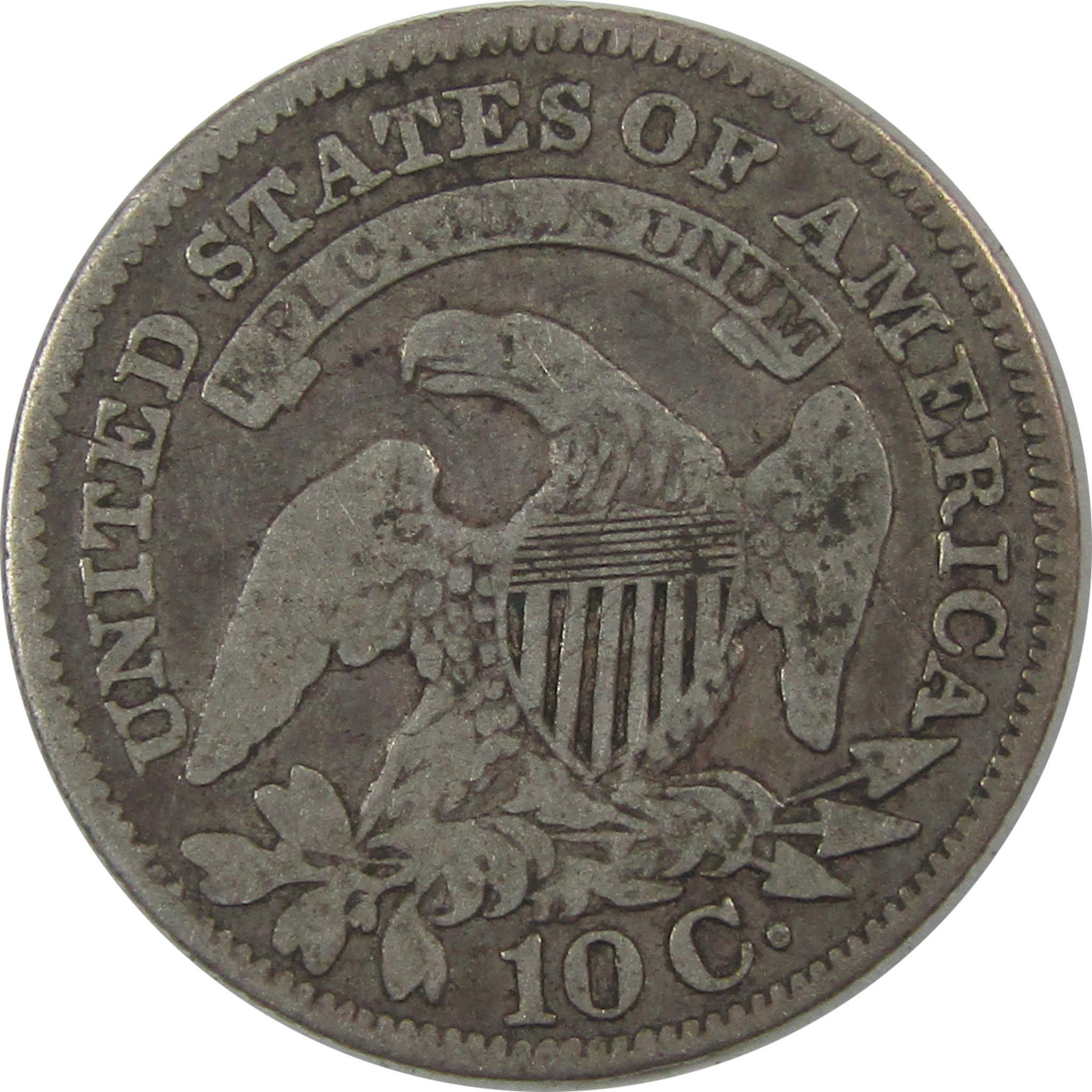 1829 Extra Large 10C Capped Bust Silver Dime VG Very Good SKU:I24648