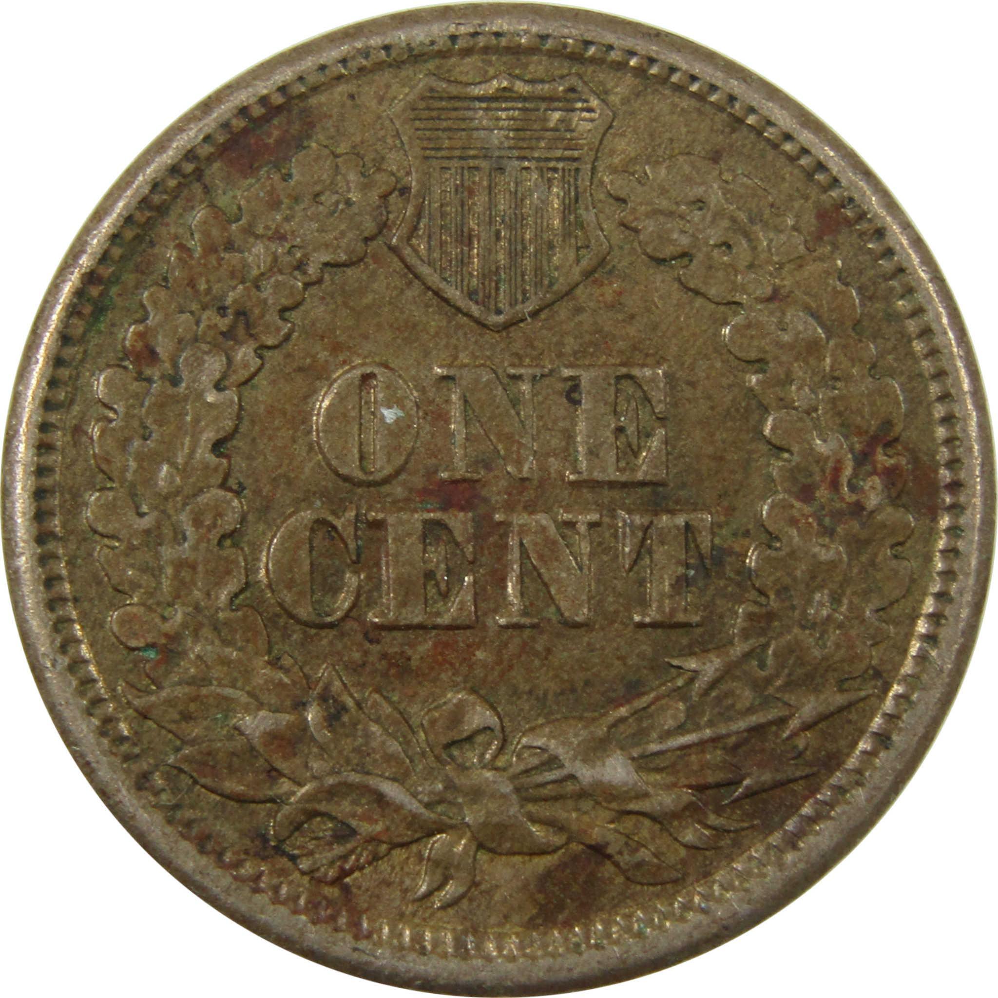 1863 Indian Head Cent XF EF Extremely Fine Details Penny SKU:CP1271