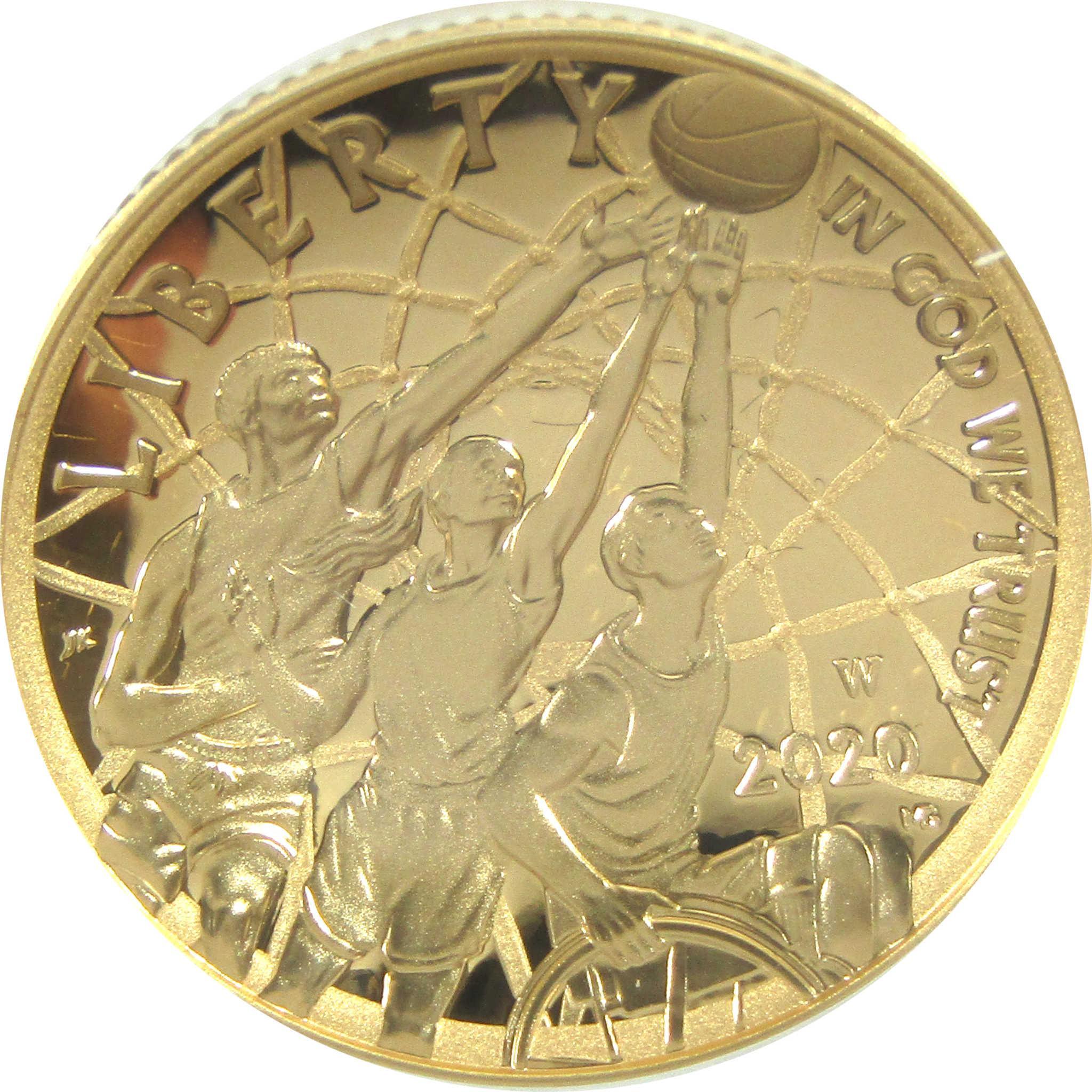 2020 W Basketball Hall of Fame Commemorative Gold Proof OGP COA