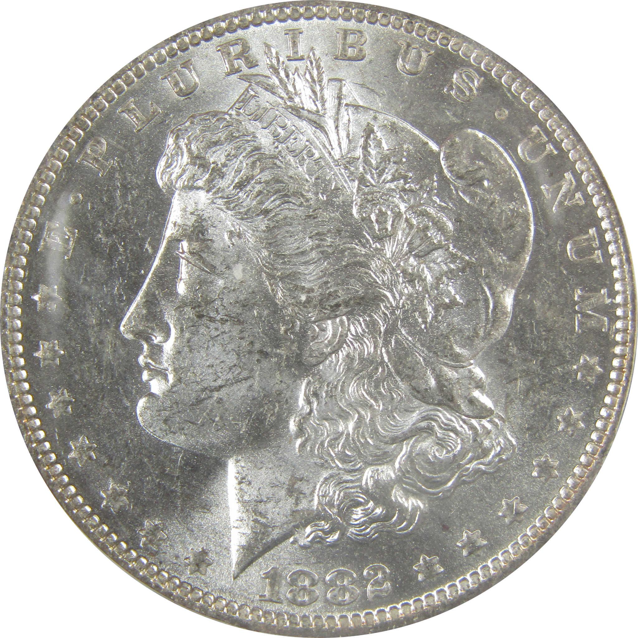 1882 O/S VAM-4 Recessed Top 100 Morgan Dollar MS 61 ANACS SKU:I21935 - Morgan coin - Morgan silver dollar - Morgan silver dollar for sale - Profile Coins & Collectibles