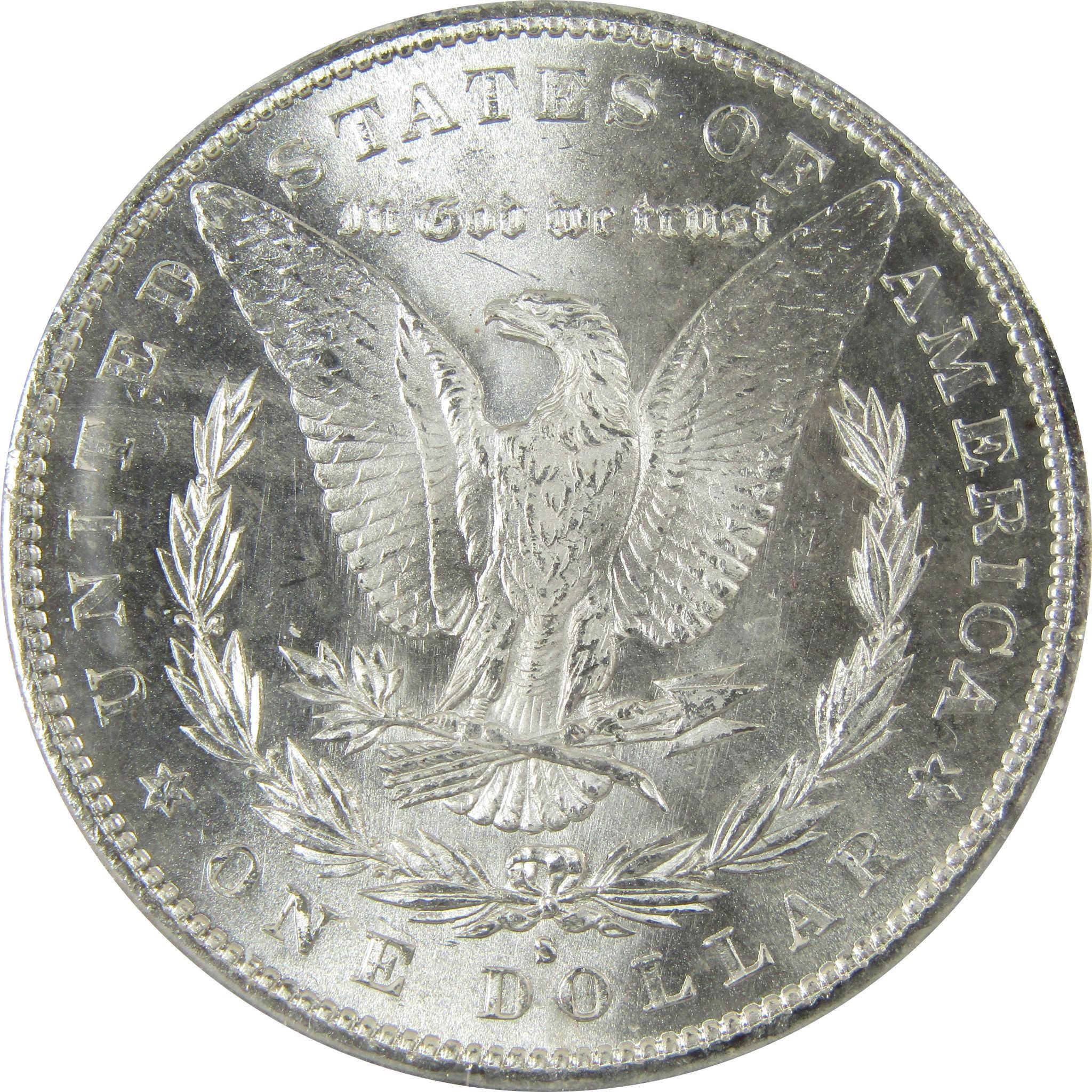 1879 S Rev 79 Morgan Silver Dollar MS 63 ANACS Uncirculated SKU:CP612 - Morgan coin - Morgan silver dollar - Morgan silver dollar for sale - Profile Coins & Collectibles