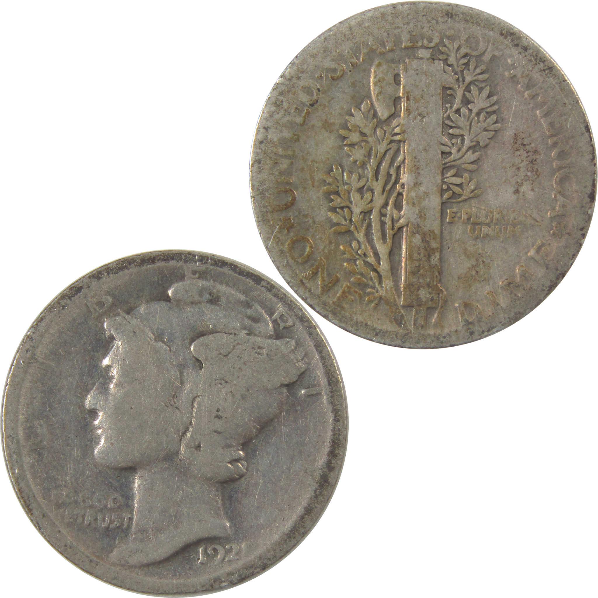 1921 Mercury Silver Dime G Good Details 10c Coin SKU:I23929