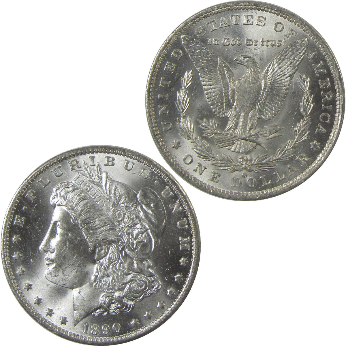 1890 O Morgan Silver Dollar BU Very Choice Uncirculated $1 Coin - Morgan coin - Morgan silver dollar - Morgan silver dollar for sale - Profile Coins & Collectibles