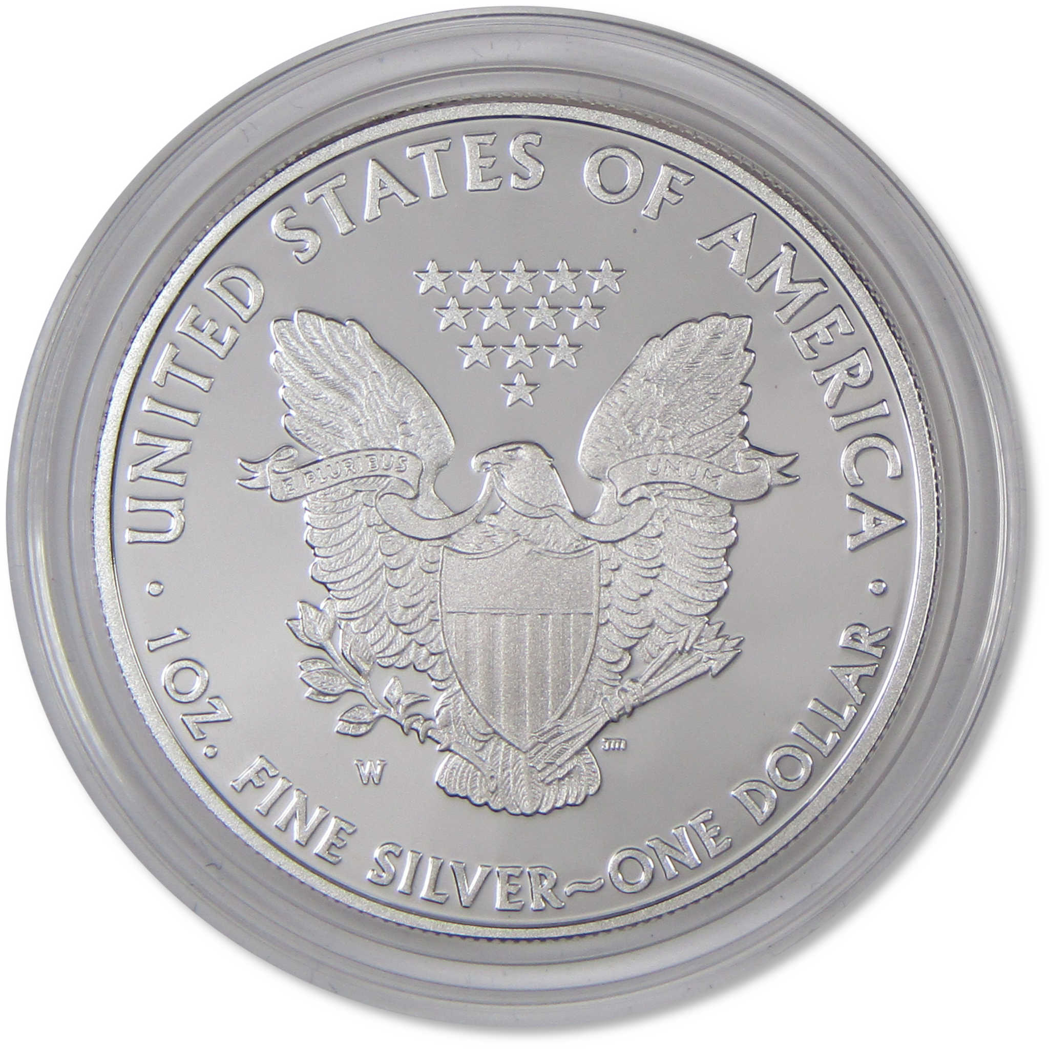 2010 W American Silver Eagle Choice Proof Bullion $1 Coin OGP COA