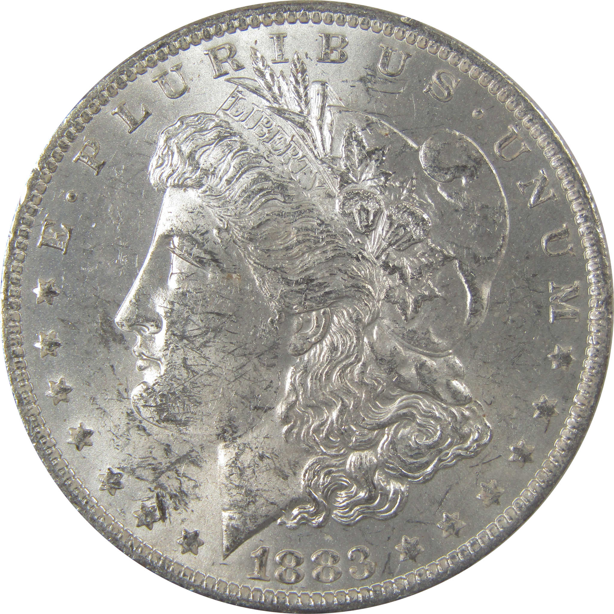 1883 O Morgan Silver Dollar Uncirculated Mint State Toned SKU:I24863
