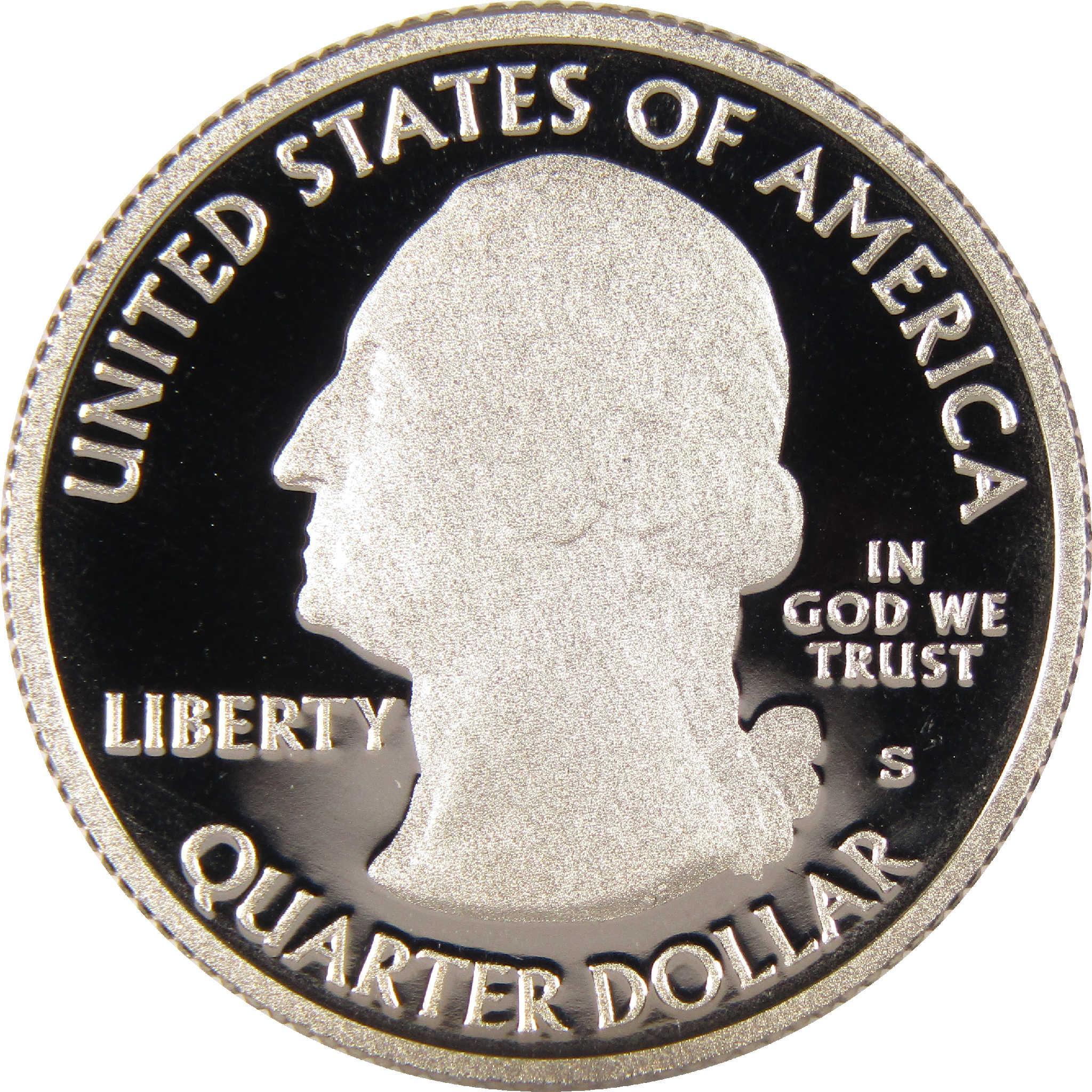 2010 S Yellowstone National Park Quarter Clad 25c Proof Coin