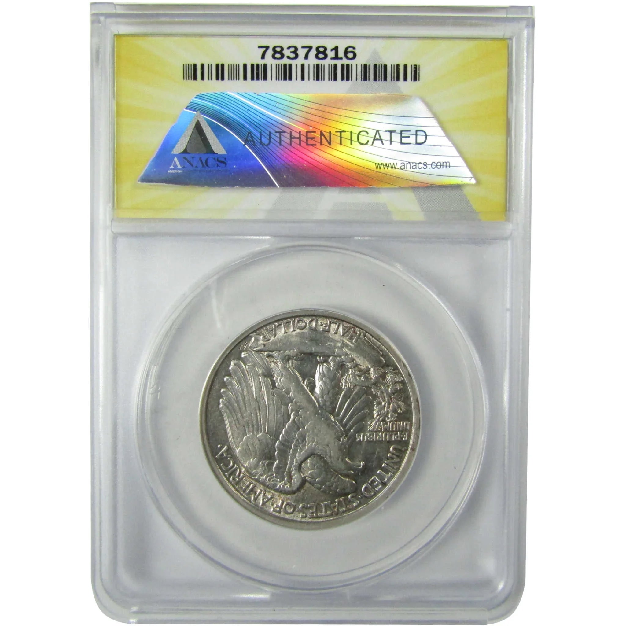 1917 D Obverse Liberty Walking Silver 50c AU Details SKU:CP557