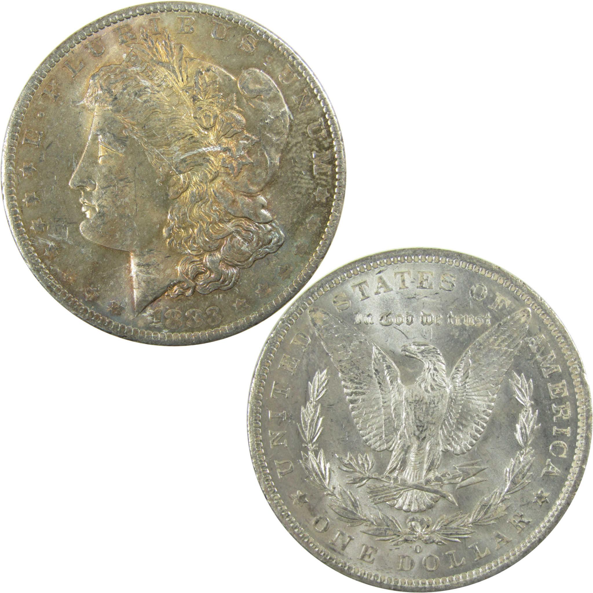 1883 O Morgan Silver Dollar Uncirculated Mint State Toned SKU:I27535