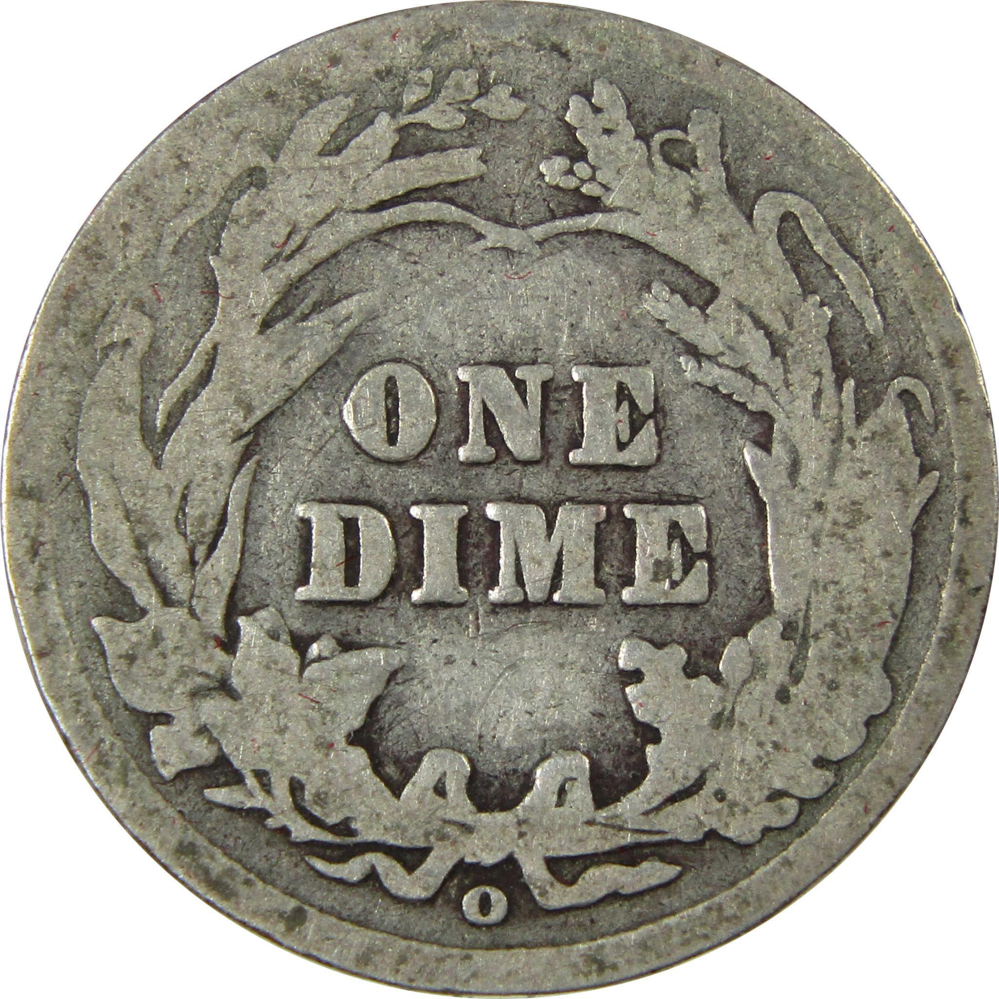 1905 O Micro O Barber Silver Dime G Good 10c Coin SKU:I26634