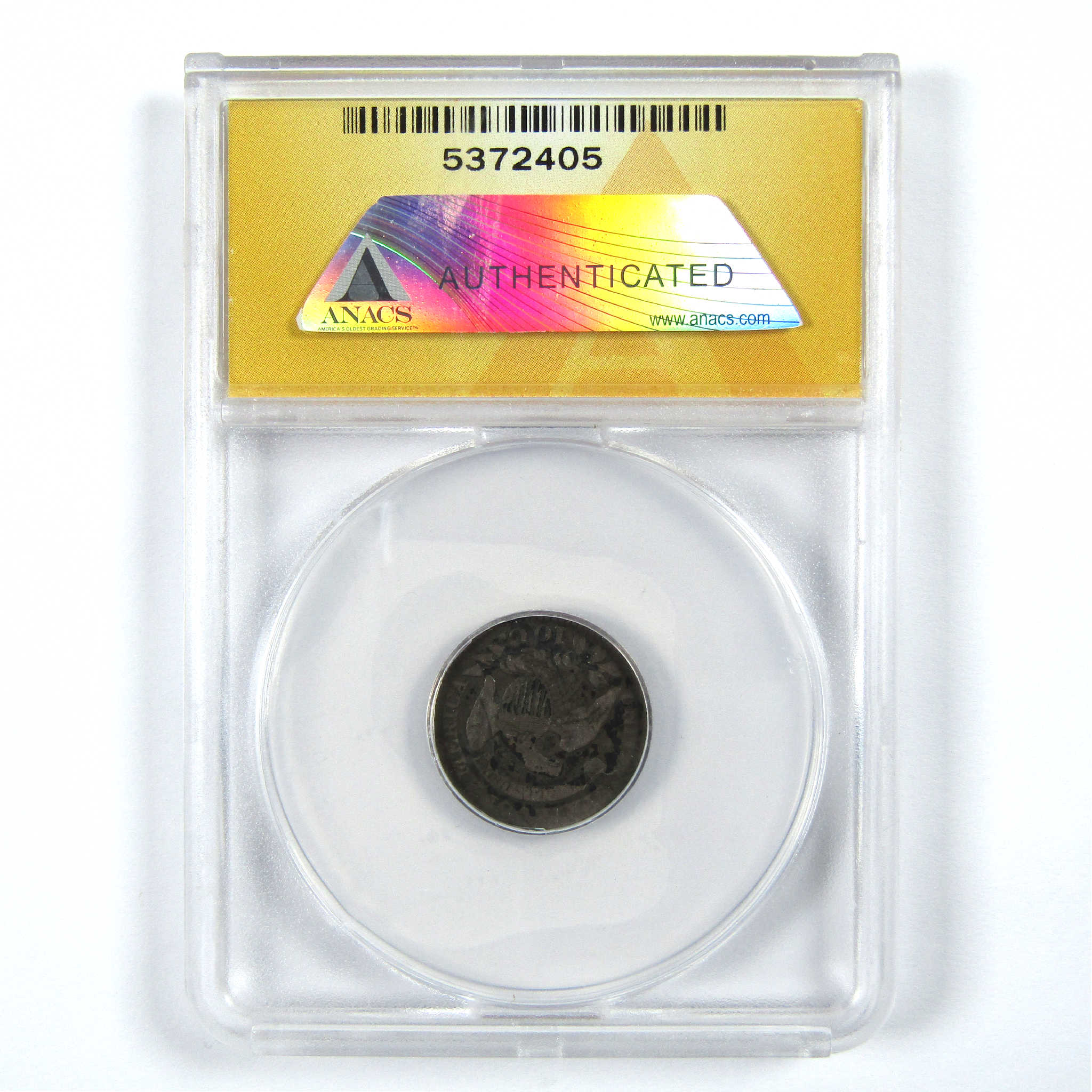 1827 Pointed Top Capped Bust 10c G 4 Details ANACS Silver SKU:I11896