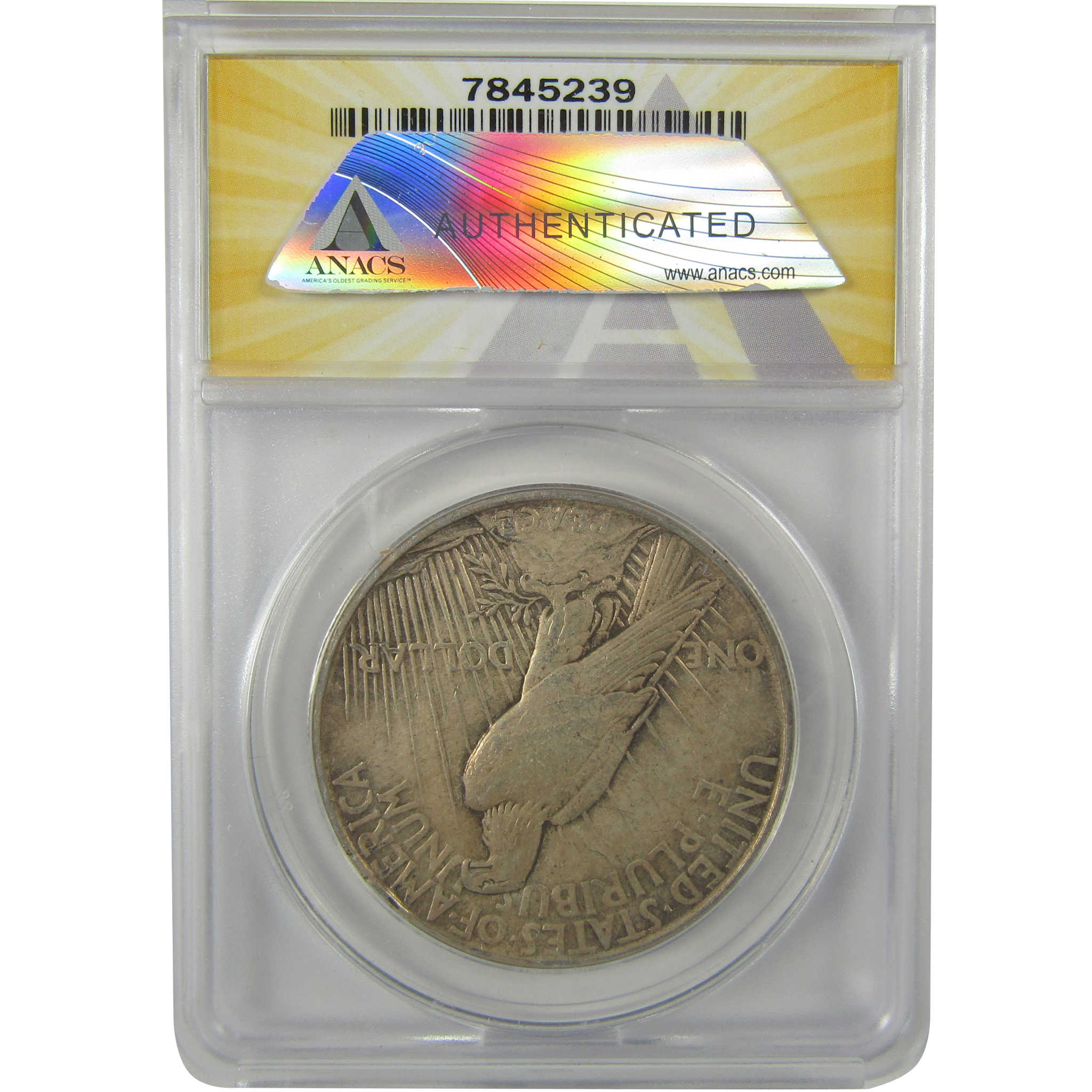 1921 High Relief Peace Dollar EF 40 Details ANACS Silver SKU:I21370