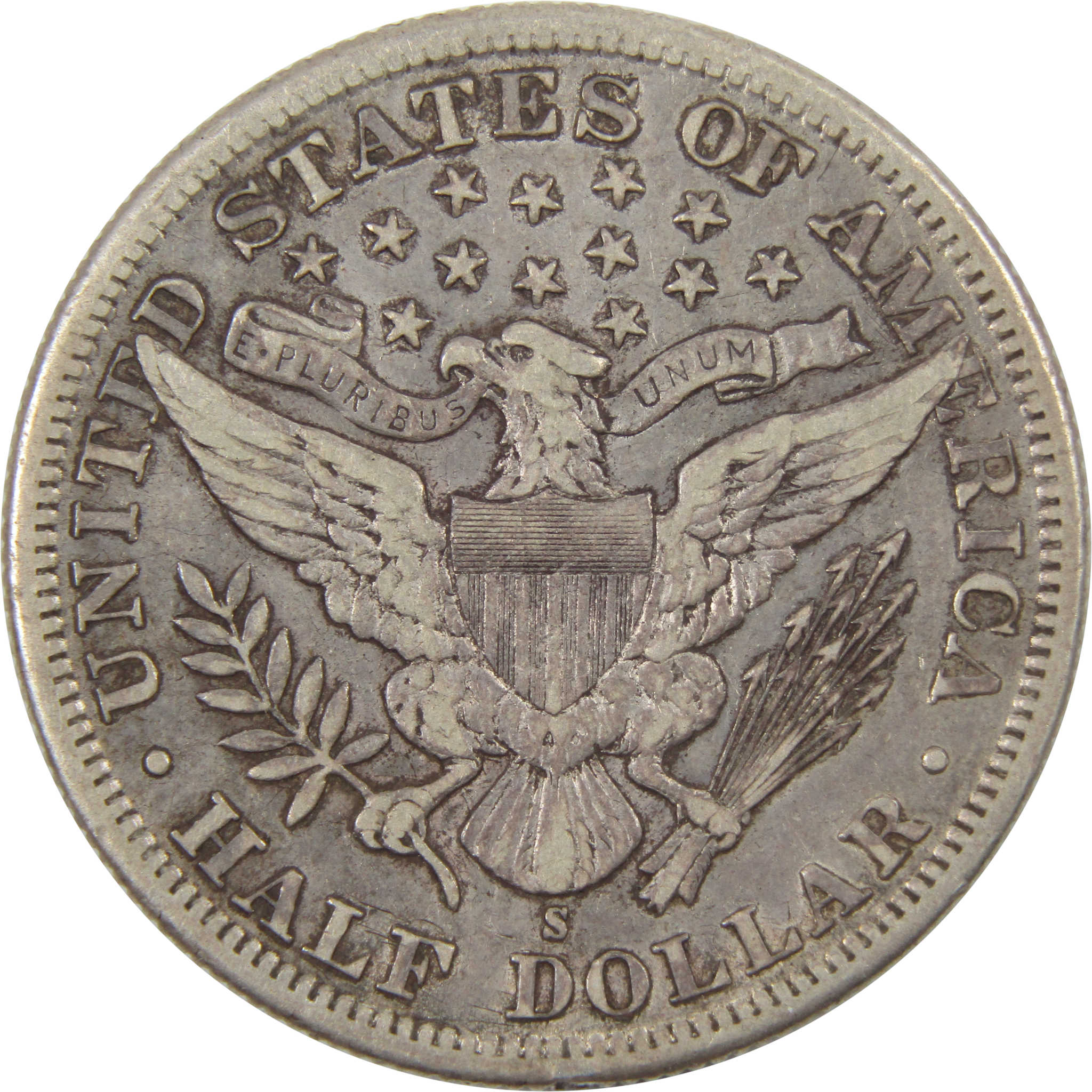 1897 S Barber Half Dollar XF EF Extremely Fine Silver Coin SKU:I10197