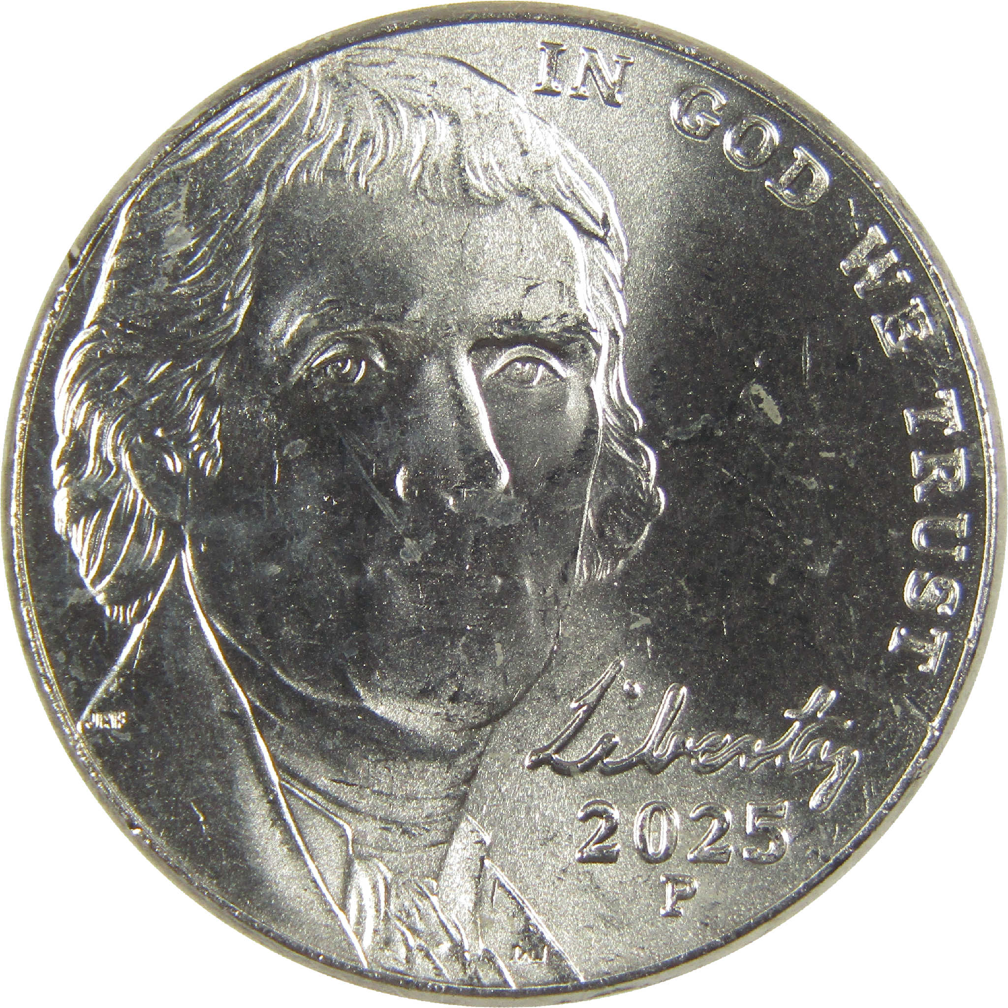 2025 P Jefferson Nickel Uncirculated 5c Coin