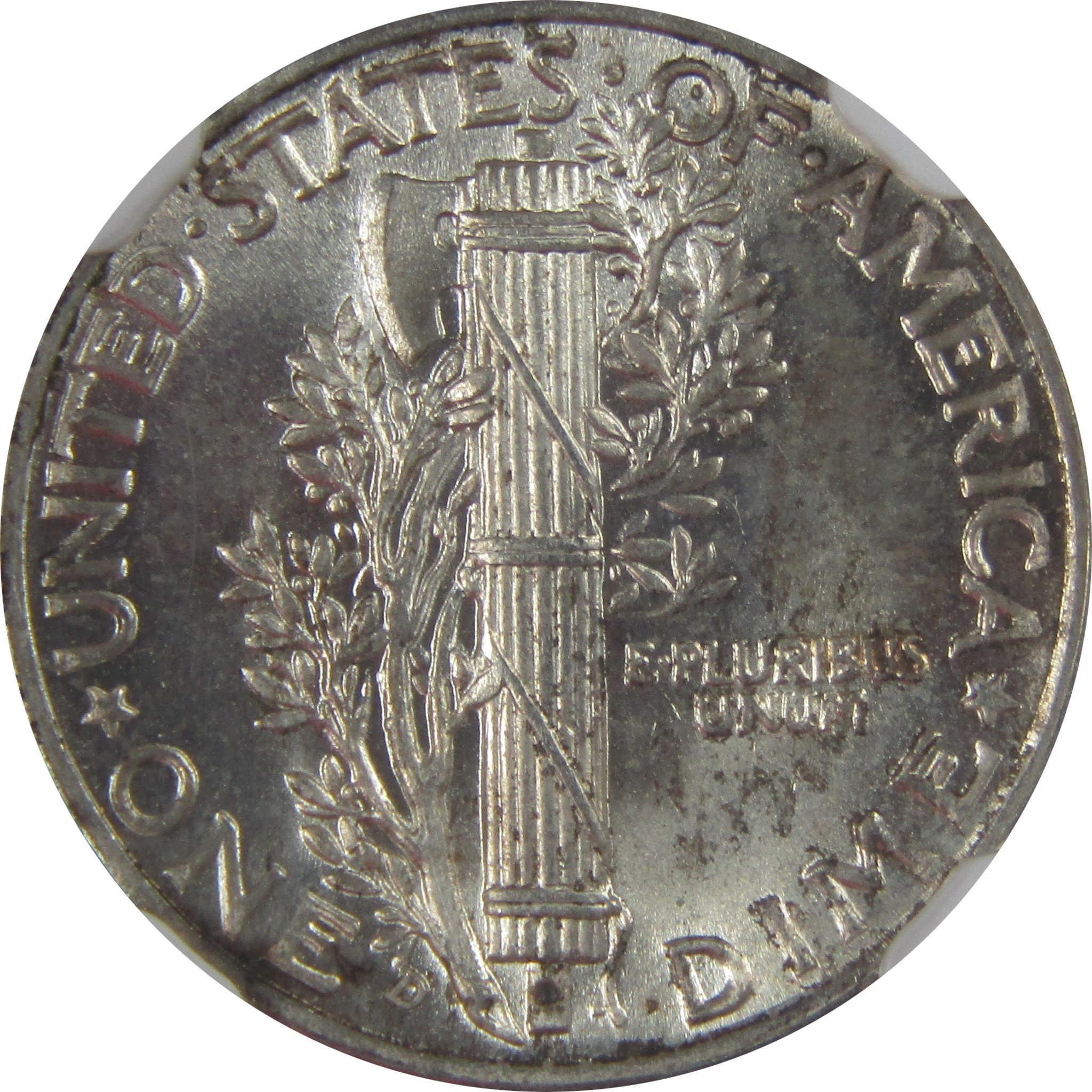 1938 D Mercury Dime MS 65 FB NGC Silver Uncirculated SKU:I23221