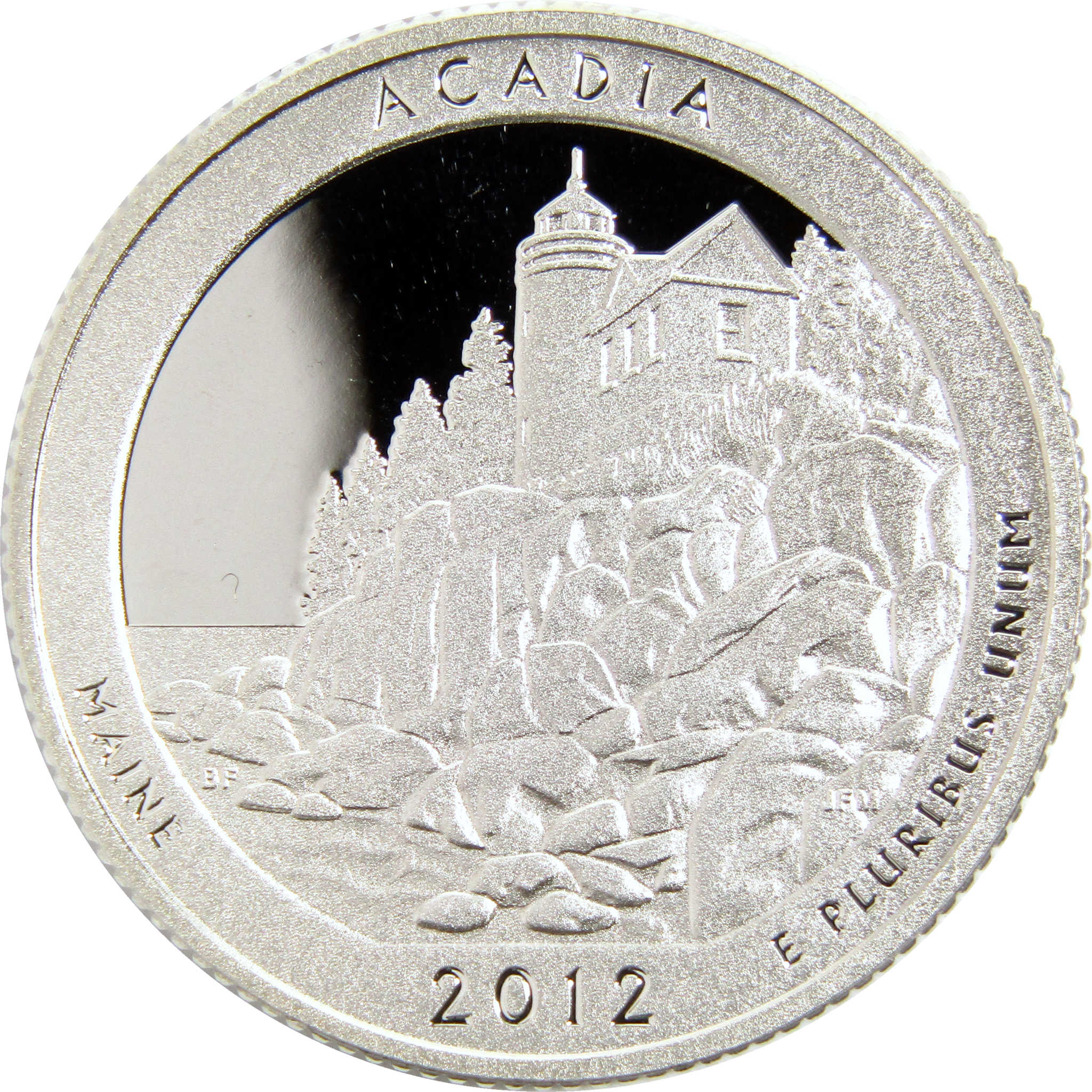 2012 S Acadia National Park Quarter Silver Proof 25c Coin