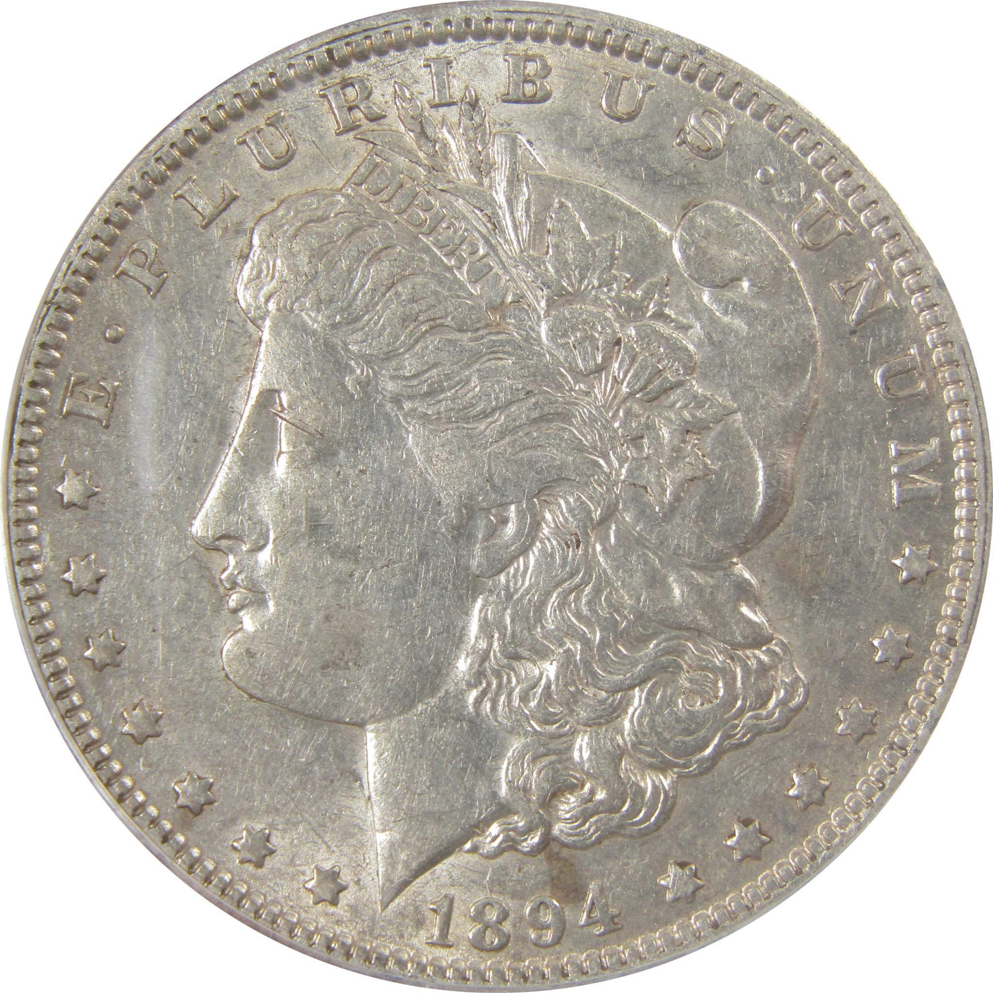 1894 O Morgan Silver Dollar AU 50 Details ANACS $1 Coin SKU:I24947 - Morgan coin - Morgan silver dollar - Morgan silver dollar for sale - Profile Coins & Collectibles
