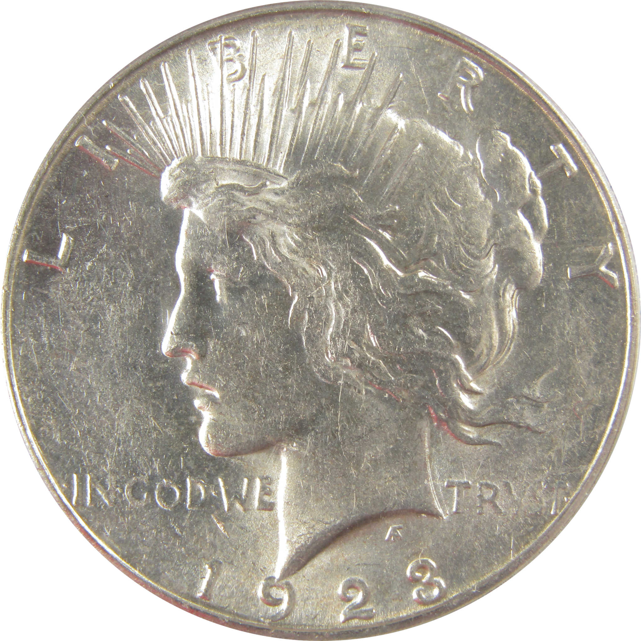 1923 S Peace Dollar AU 58 ANACS Silver $1 Coin SKU:I20942