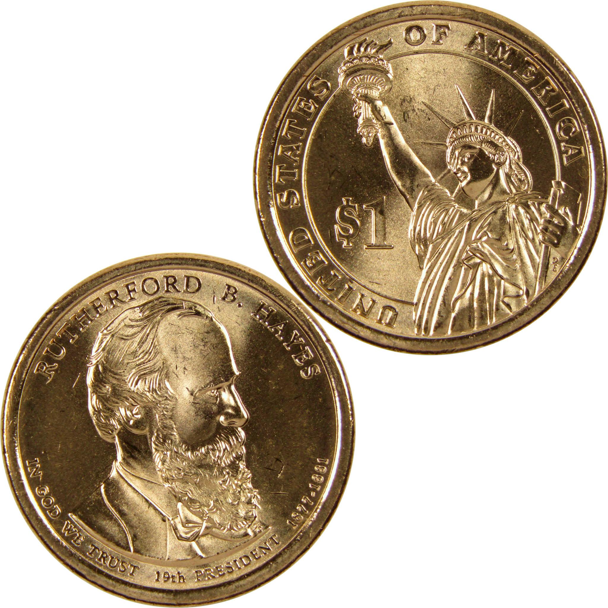 2011 D Rutherford B. Hayes Presidential Dollar BU Uncirculated $1 Coin