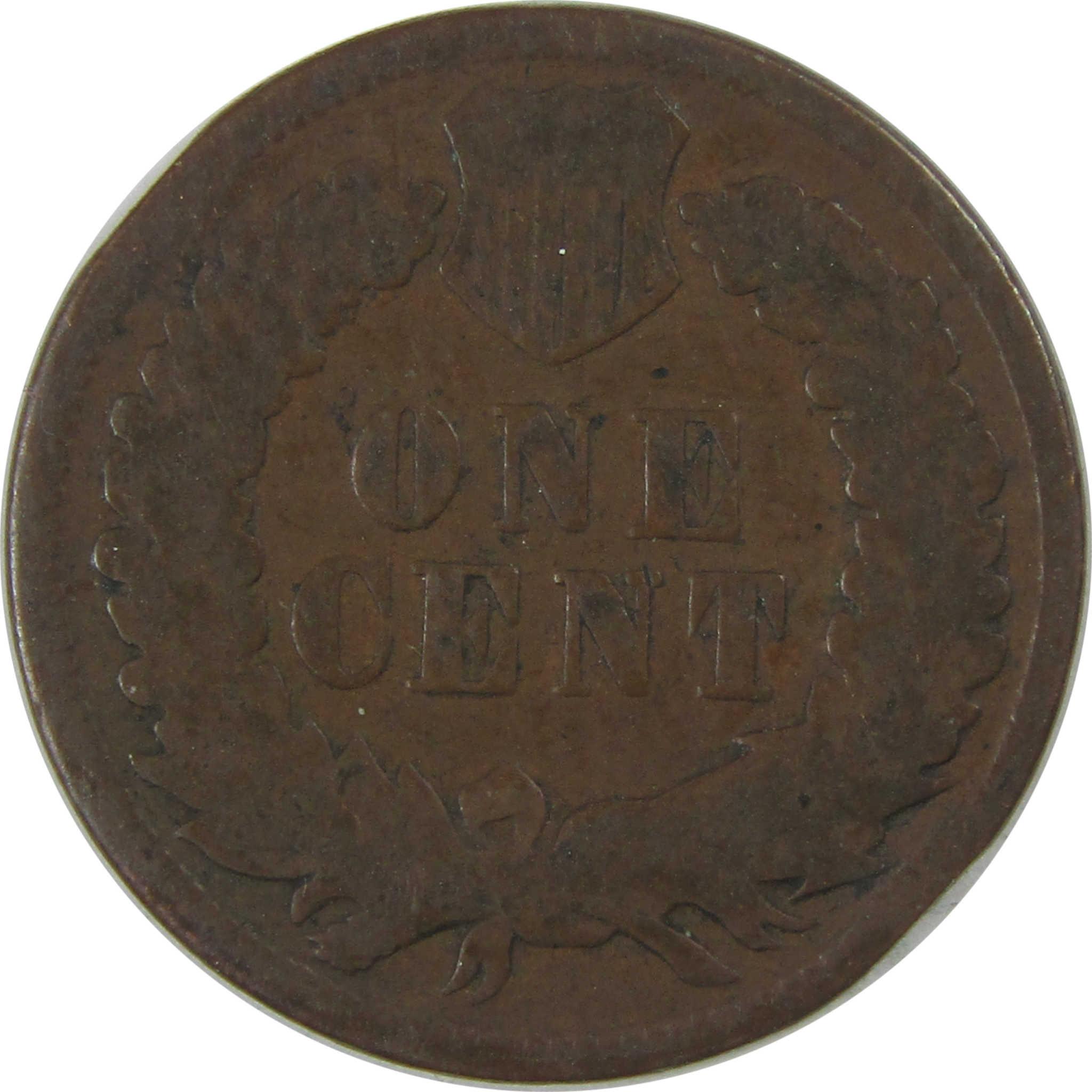 1875 Indian Head Cent AG About Good Penny 1c Coin SKU:I23170