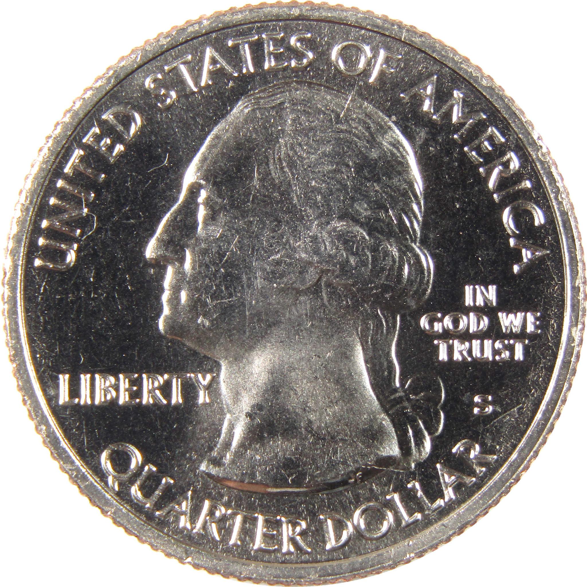 United States quarter dollar coin obverse with liberty inscription and Washington profile