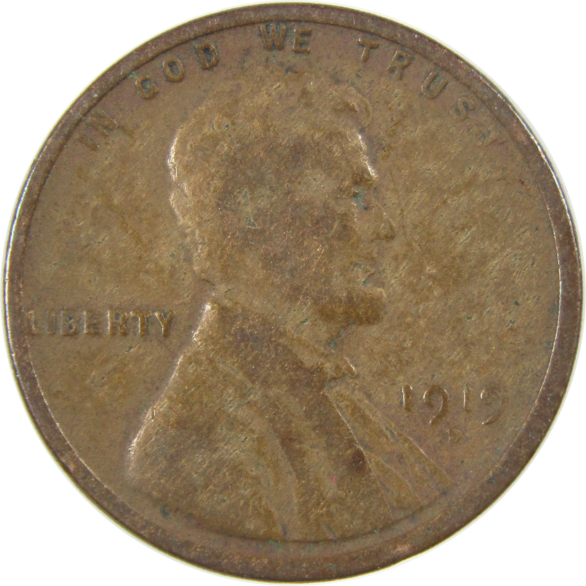 1919 D Lincoln Wheat Cent G Good Penny 1c Coin Collectible SKU:I27176