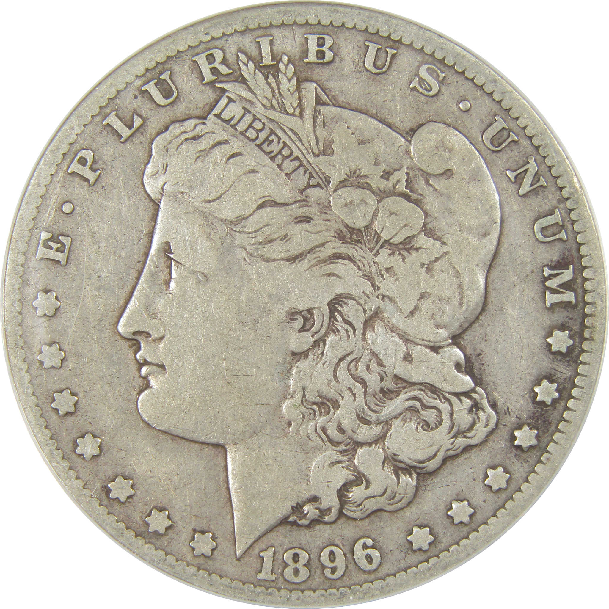 1896 S Morgan Dollar F 12 ANACS Silver $1 Coin SKU:I20775 - Morgan coin - Morgan silver dollar - Morgan silver dollar for sale - Profile Coins & Collectibles