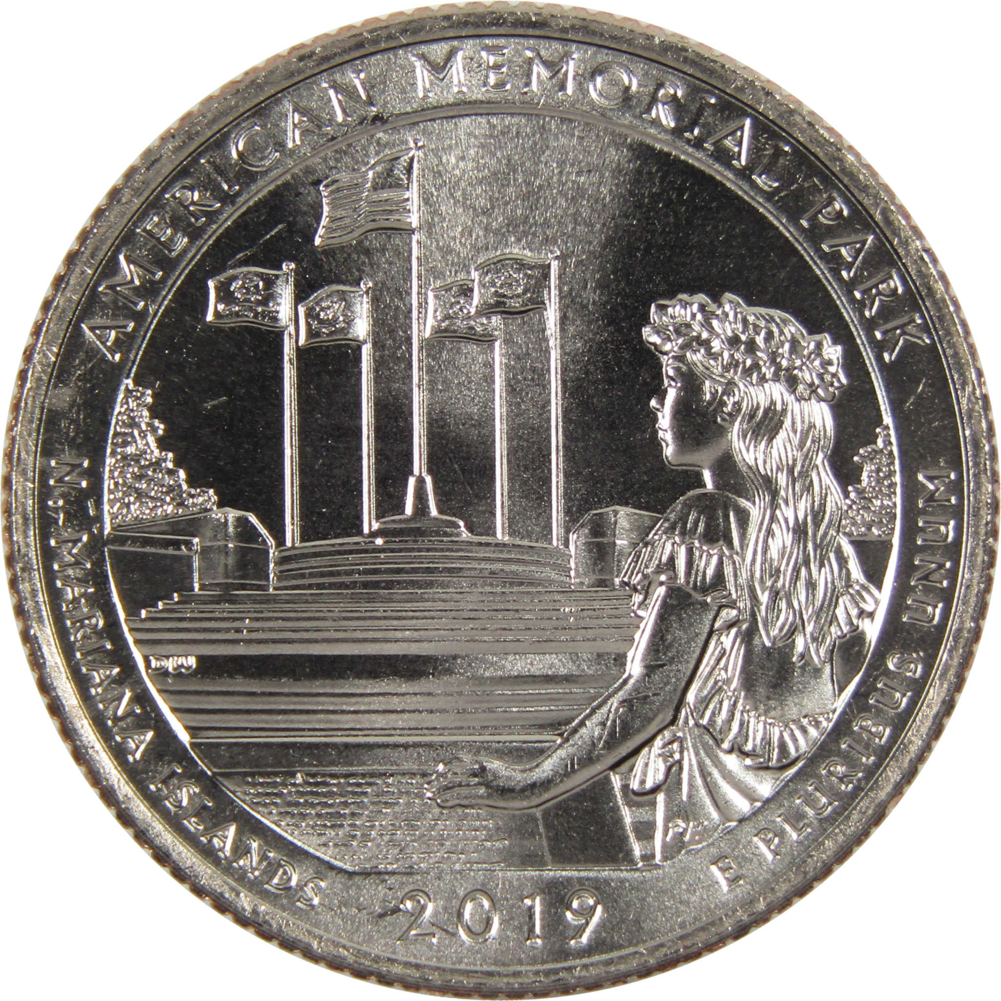 2019 D American Memorial Park National Park Quarter Uncirculated Clad