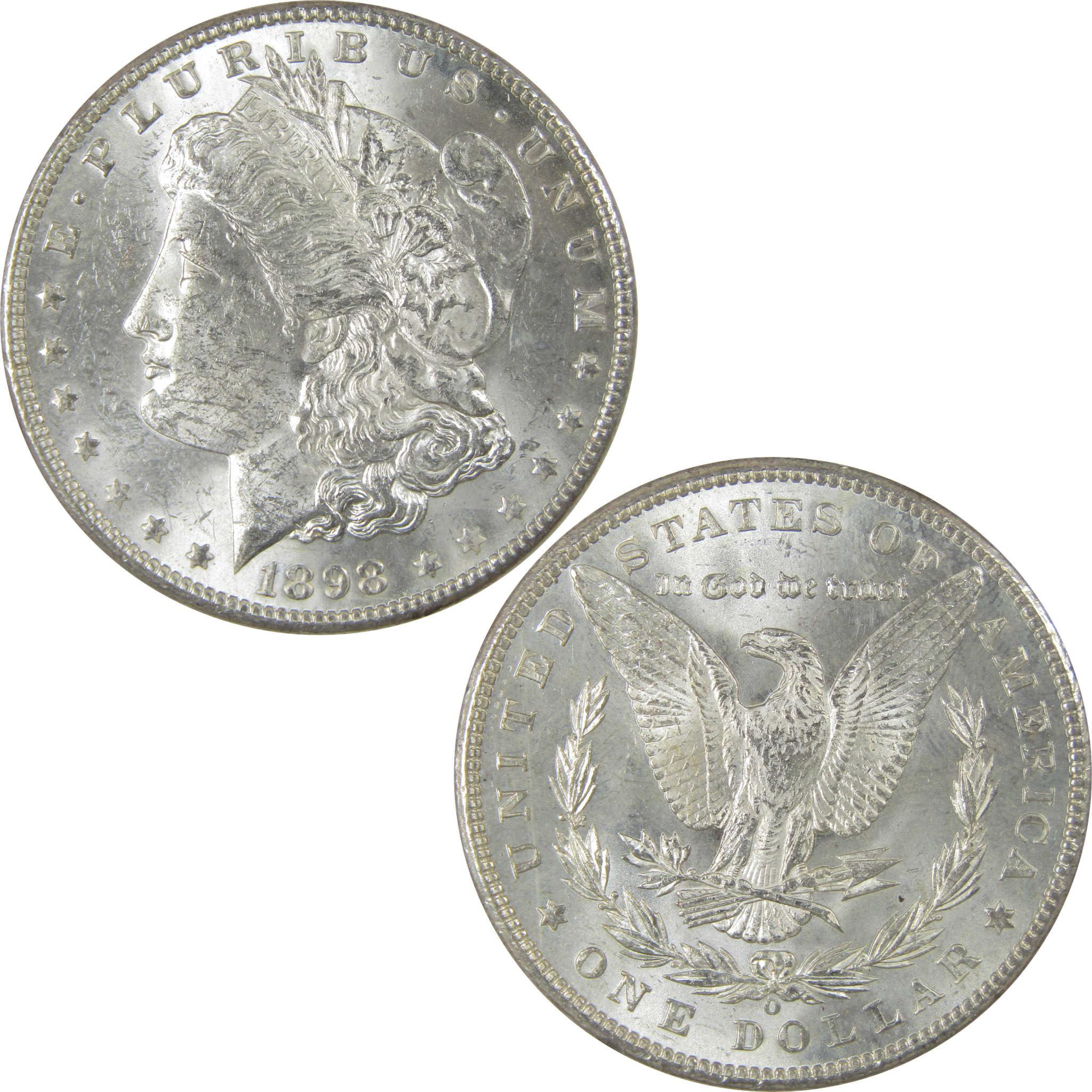 1898 O Morgan Silver Dollar Uncirculated Mint State $1 Coin SKU:I24028 - Morgan coin - Morgan silver dollar - Morgan silver dollar for sale - Profile Coins & Collectibles