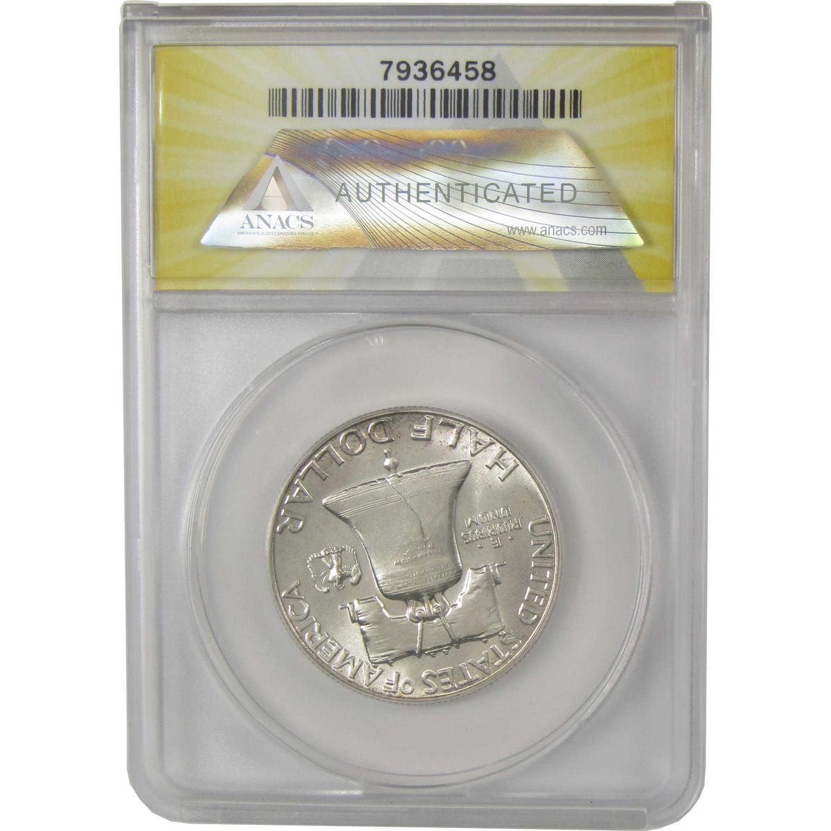 1950 Franklin Silver Half Dollar PF 63 ANACS Proof 50c Coin SKU:I28755