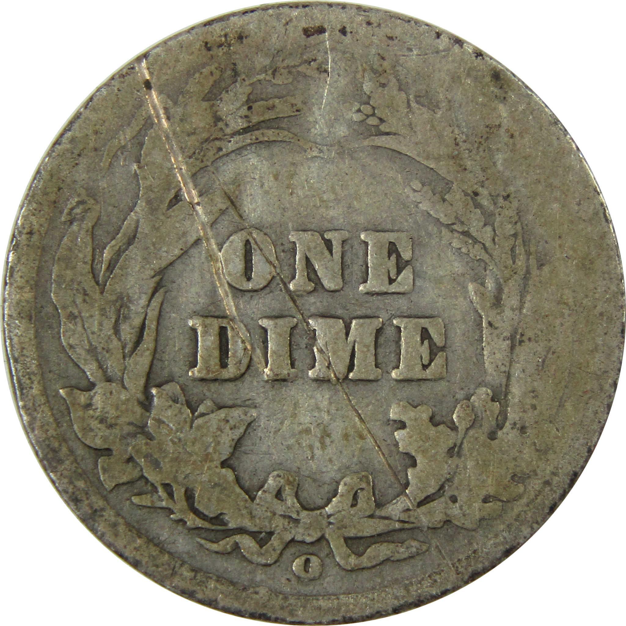1905 O Micro O Barber Silver Dime G Good Details 10c Coin SKU:I26615