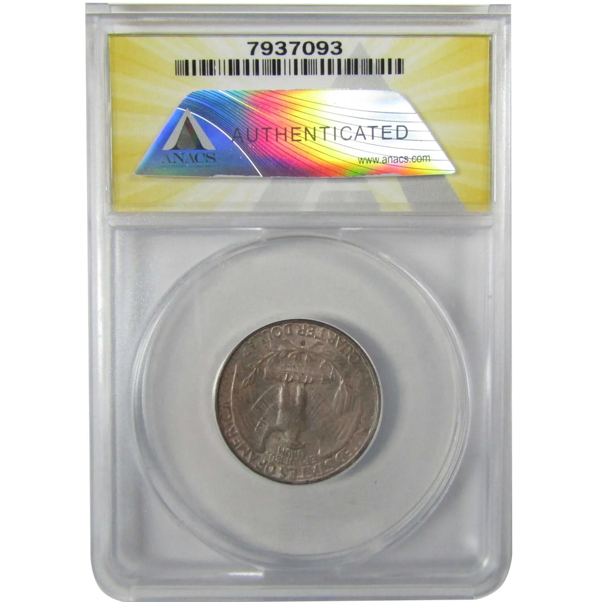 1935 D Washington Silver Quarter AU 55 ANACS 25c Coin SKU:I28004