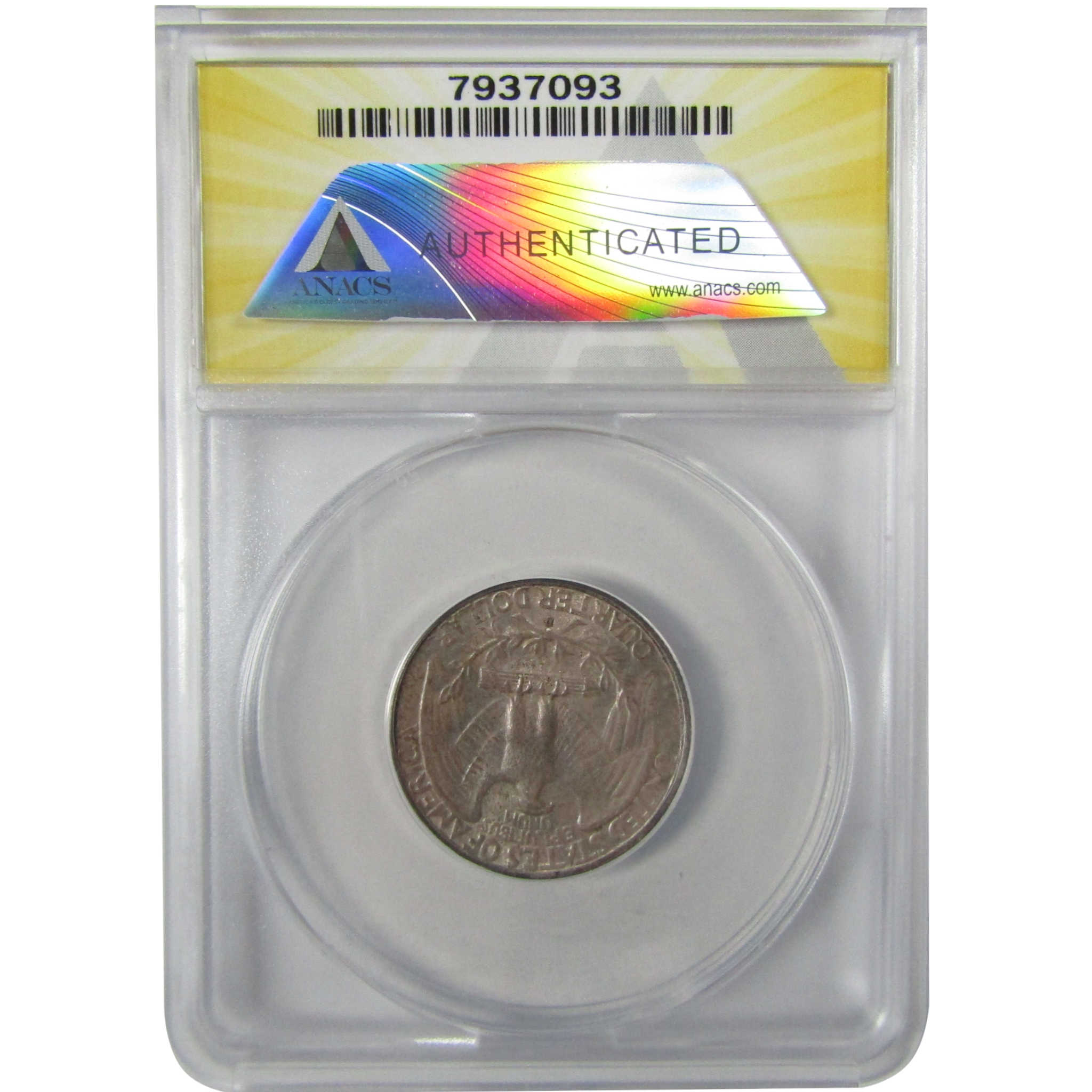 1935 D Washington Silver Quarter AU 55 ANACS 25c Coin SKU:I28004