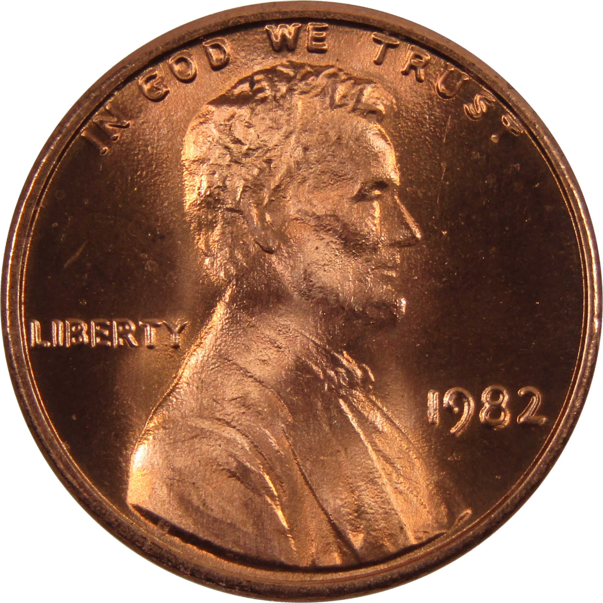 1982 Large Date Lincoln Memorial Cent BU Uncirculated Penny 1c Coin