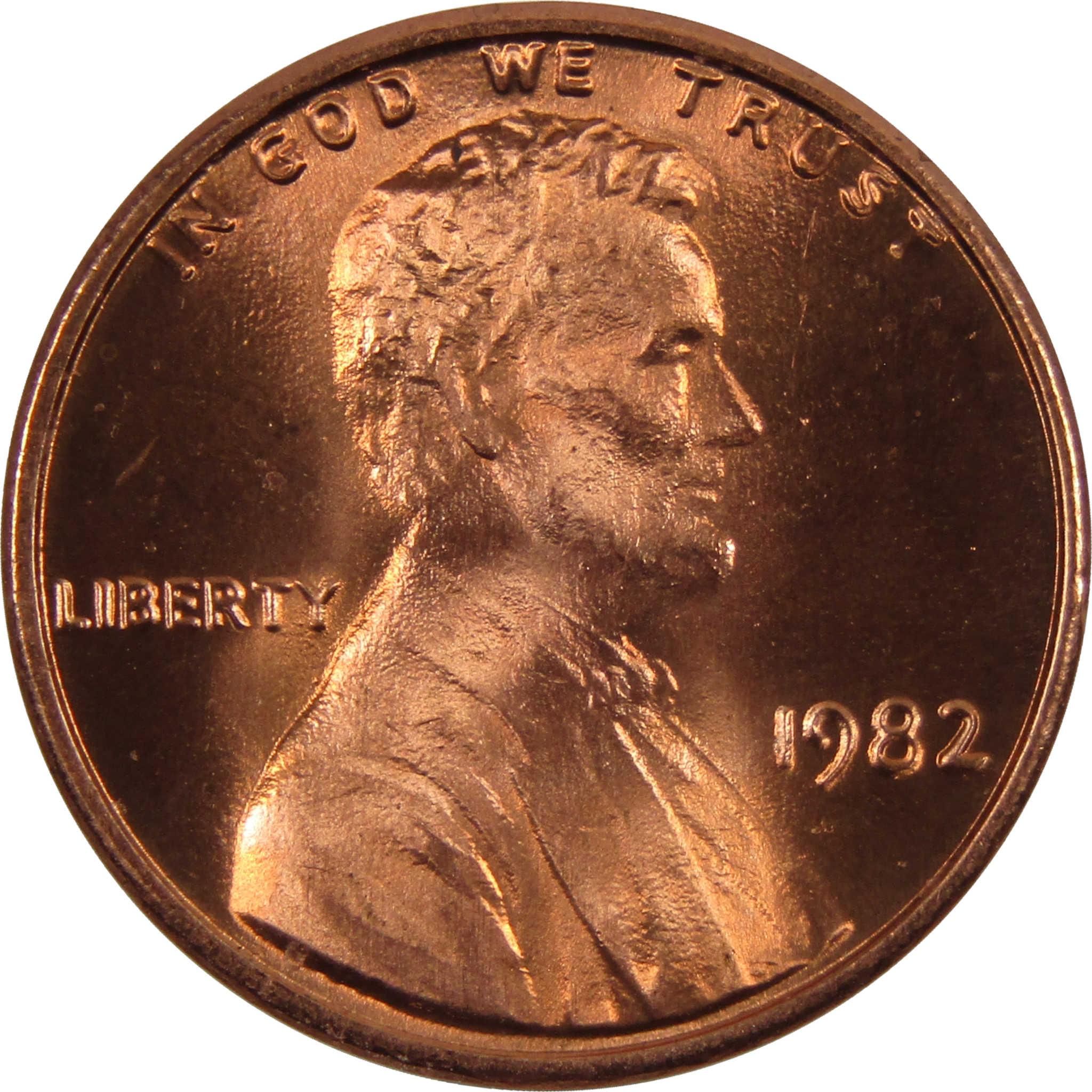 1982 Large Date Lincoln Memorial Cent BU Uncirculated Penny 1c Coin