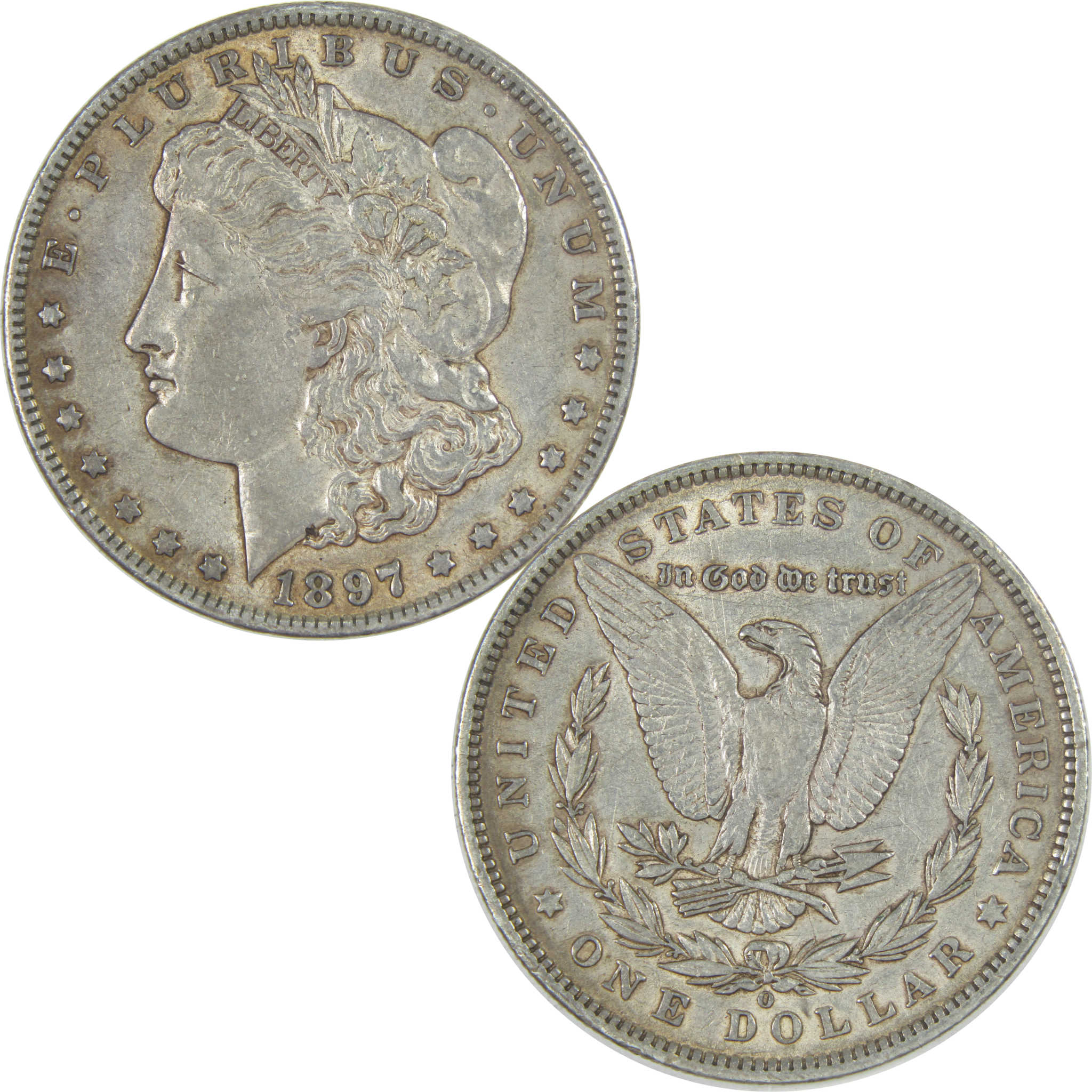 1897 O Morgan Dollar XF EF Extremely Fine Silver $1 Coin SKU:I16556 - Morgan coin - Morgan silver dollar - Morgan silver dollar for sale - Profile Coins & Collectibles