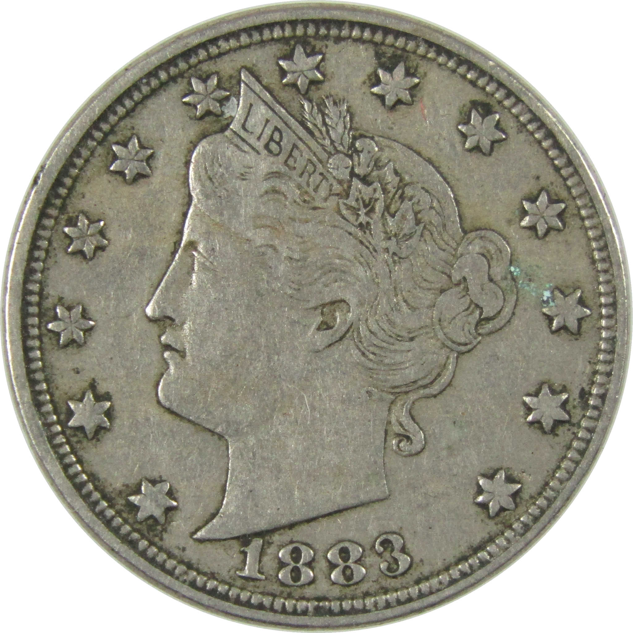 1883 No Cents Liberty Head V Nickel VF Very Fine 5c Coin SKU:I27246